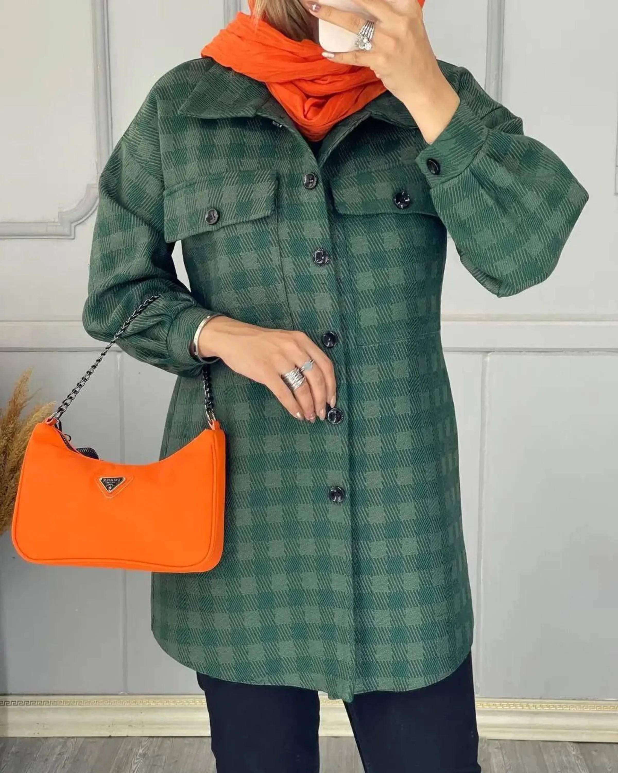 مانتو شکت چهارخونه