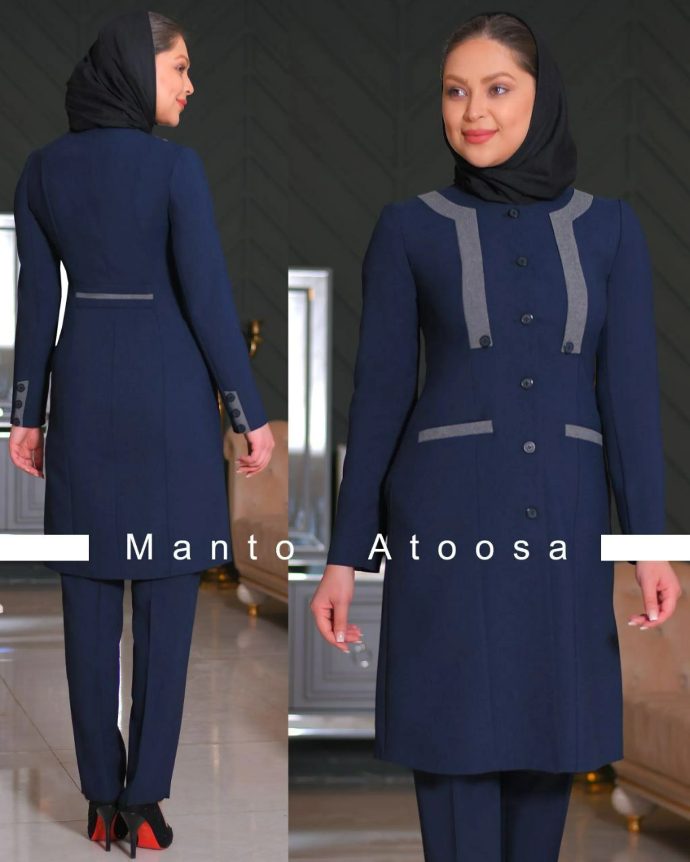 مانتو شلوار اداری