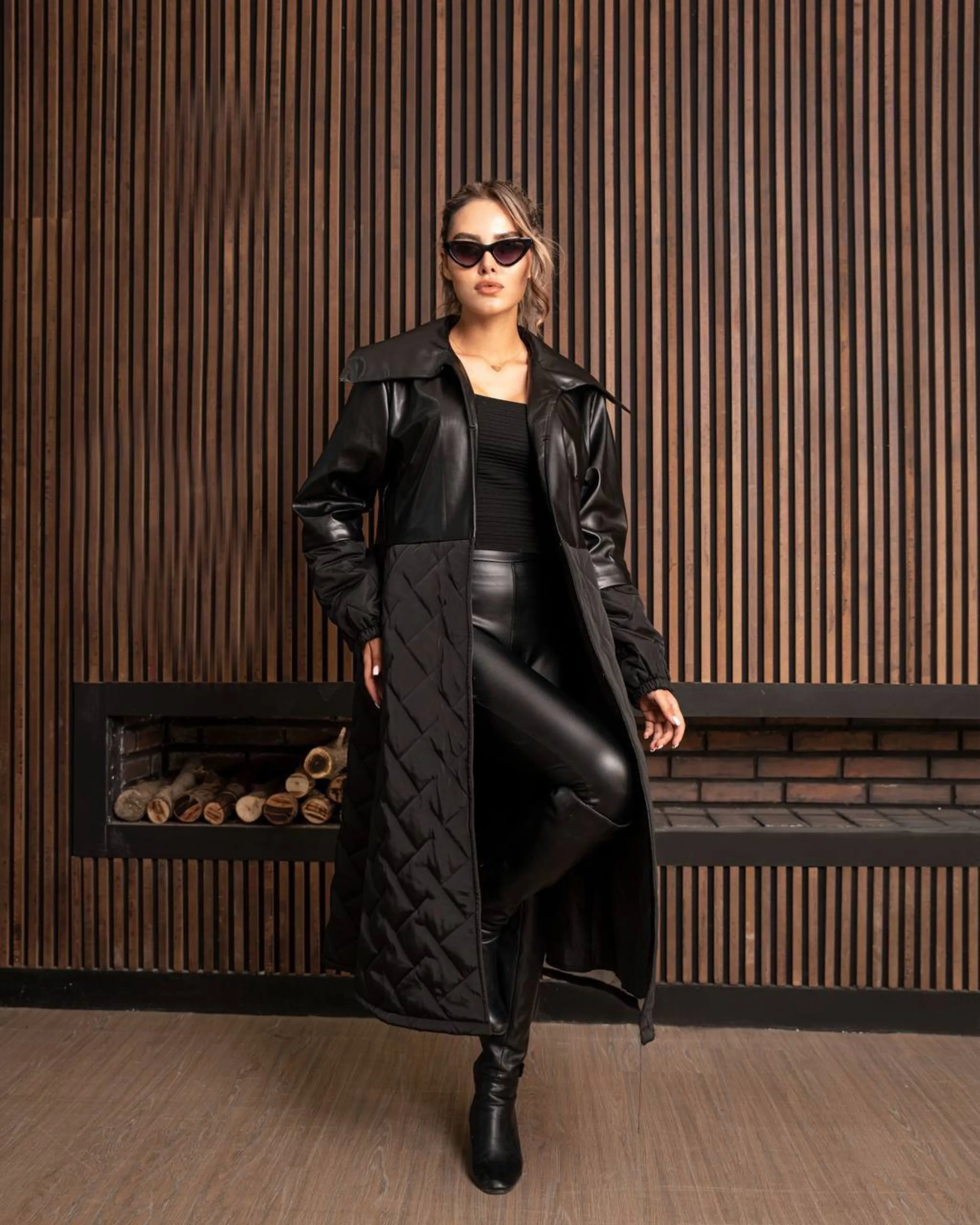 پالتو چرم بلند