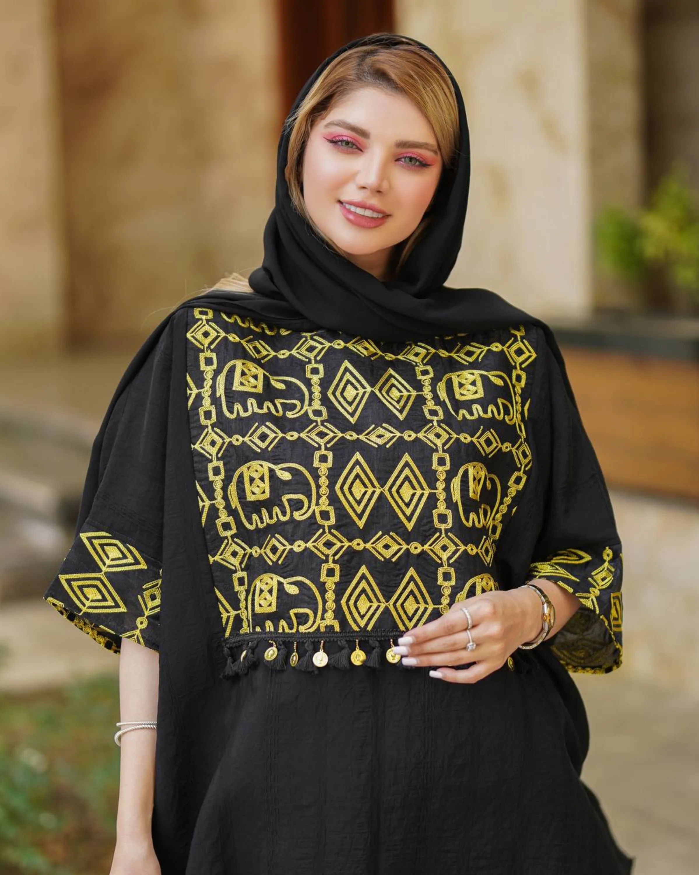 مانتو و شلوار کتیبه