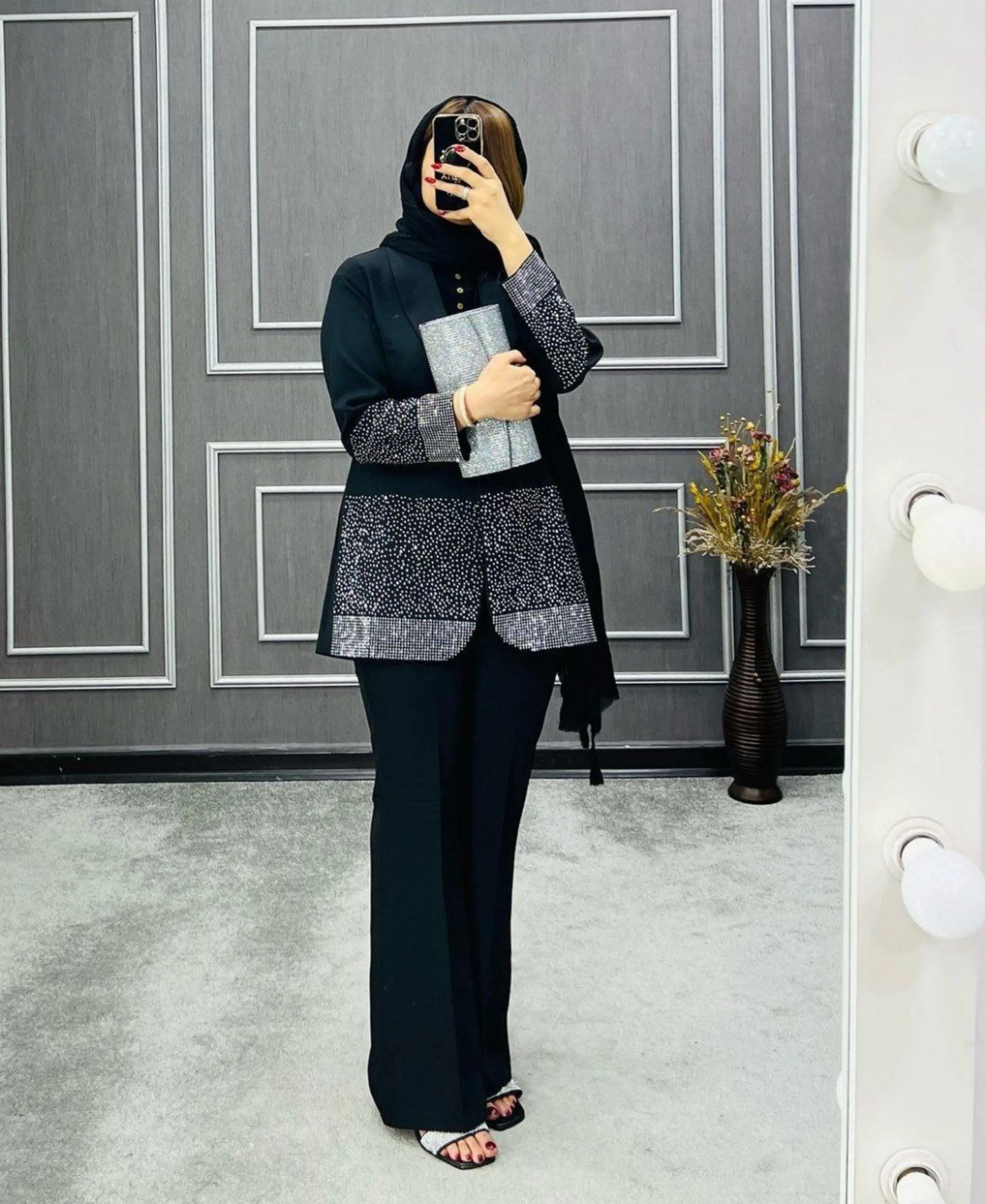 مانتو کتی نگین دار