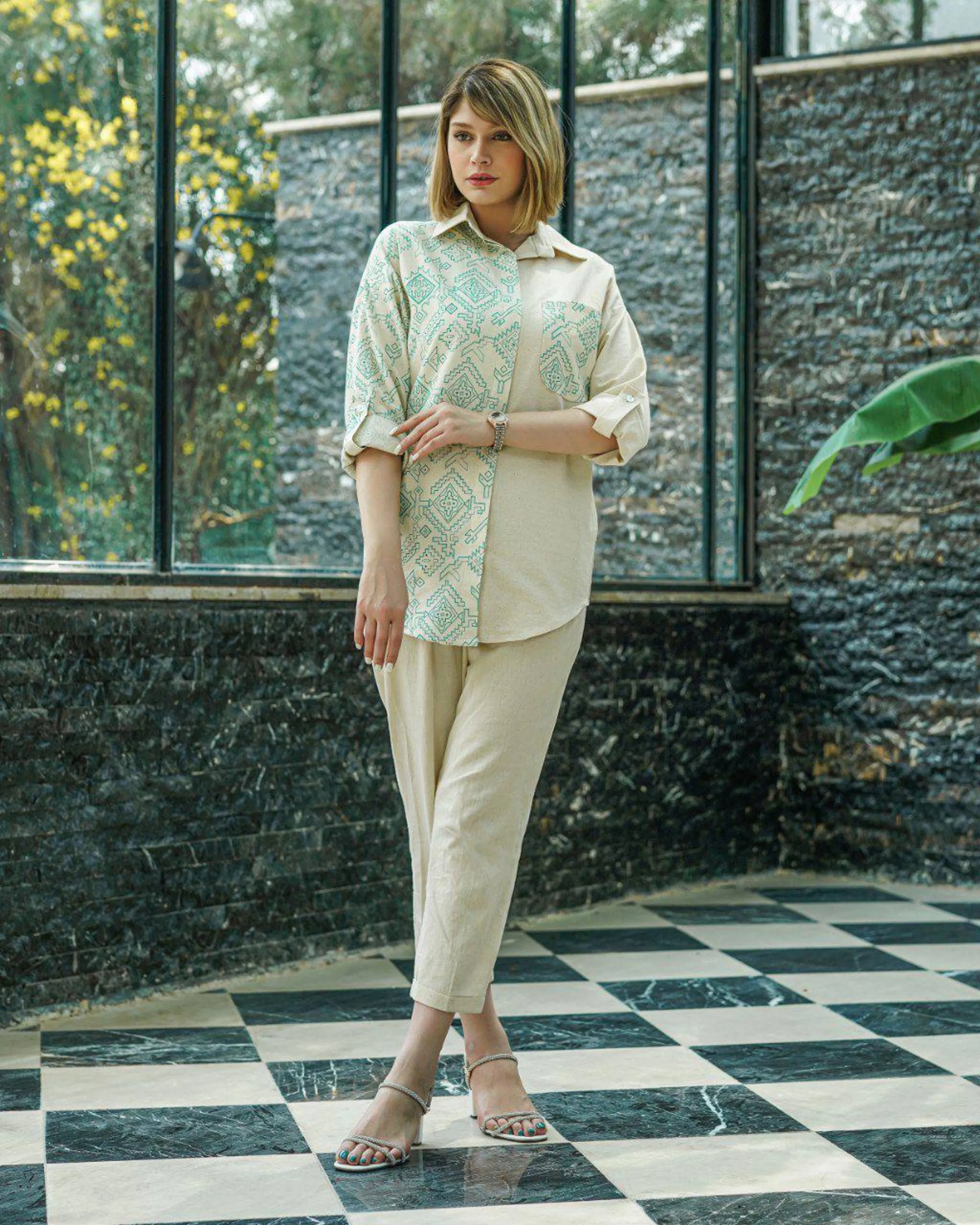 مانتو شومیزی یک طرفه