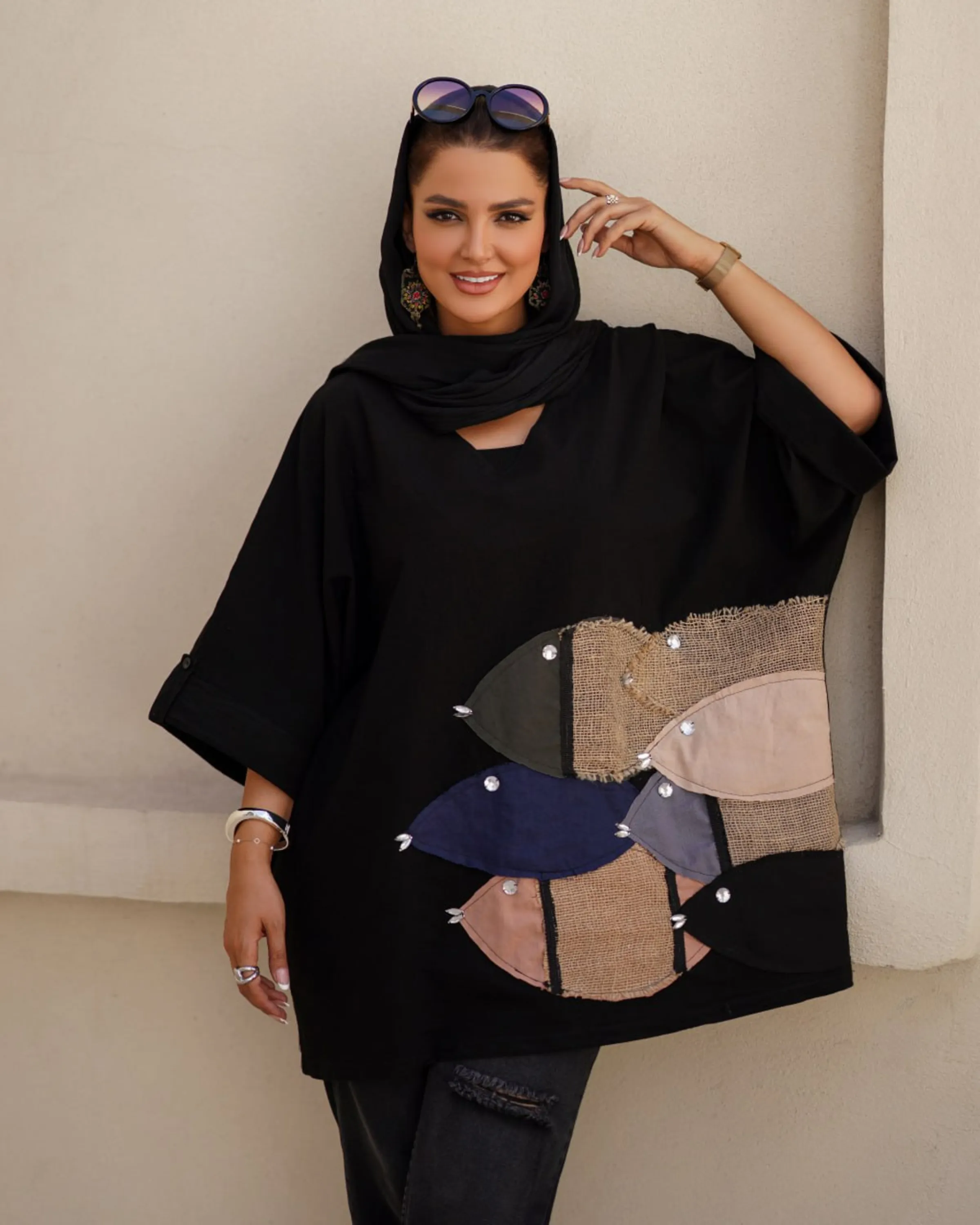 مانتو محرم تیکه دوزی