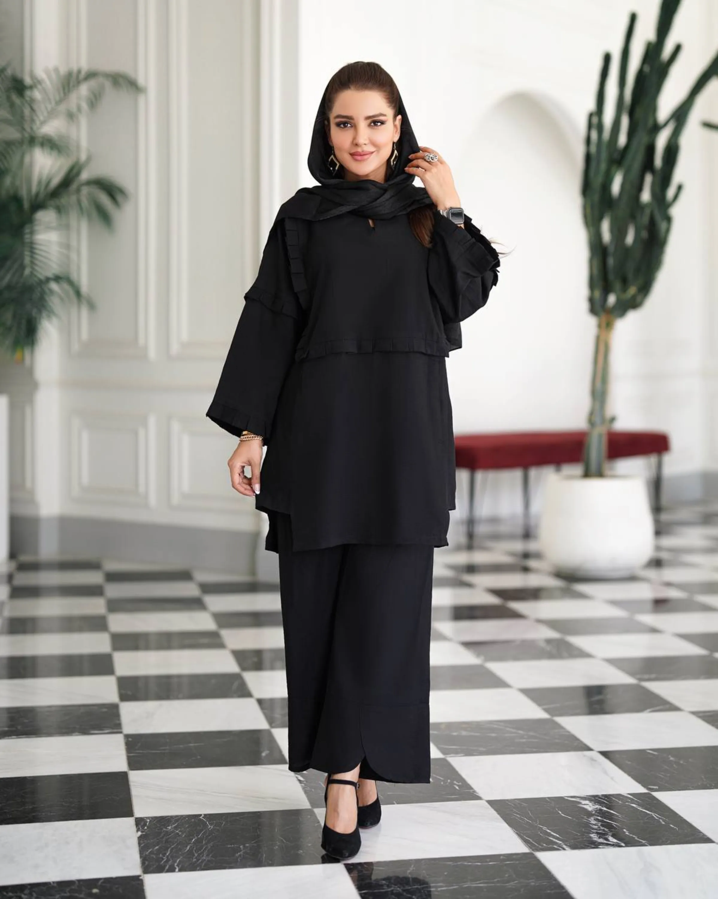 مانتو شلوار ارغوان