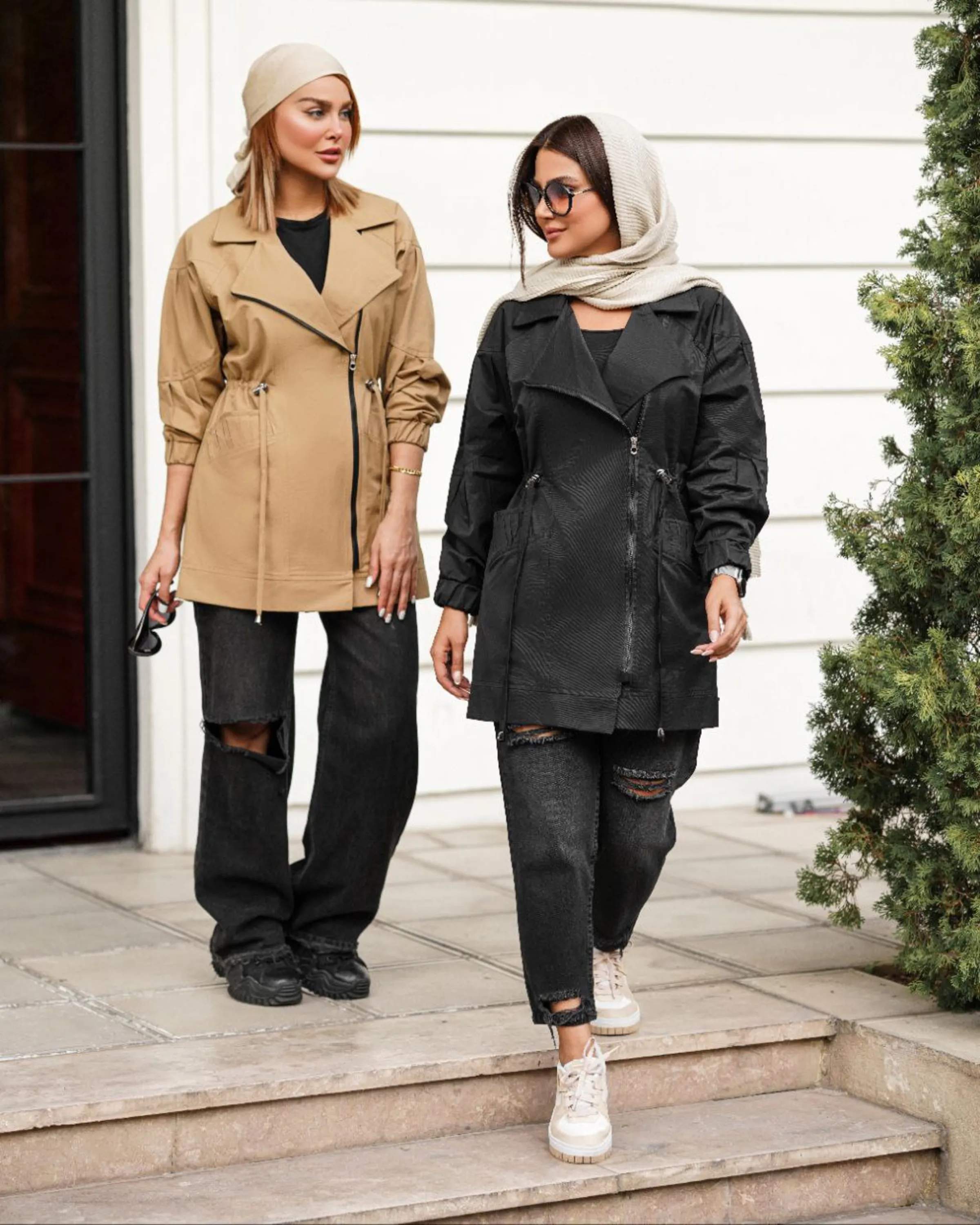 بارونی زیپ کج