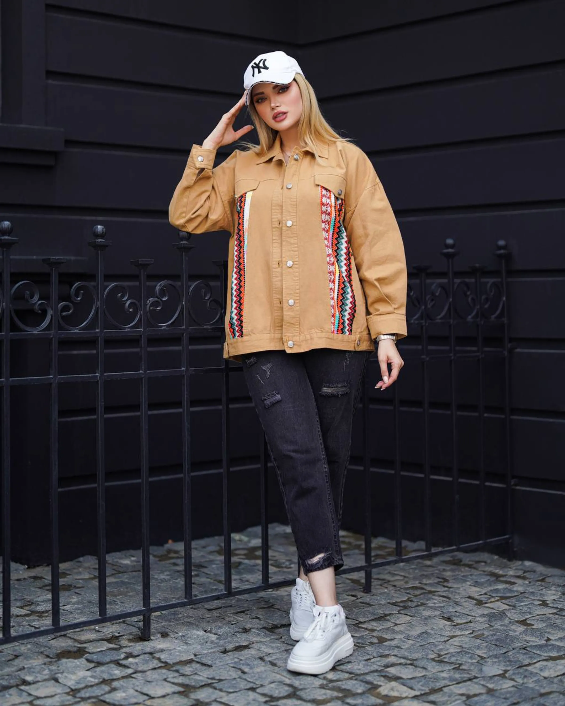 کت زنانه کتان