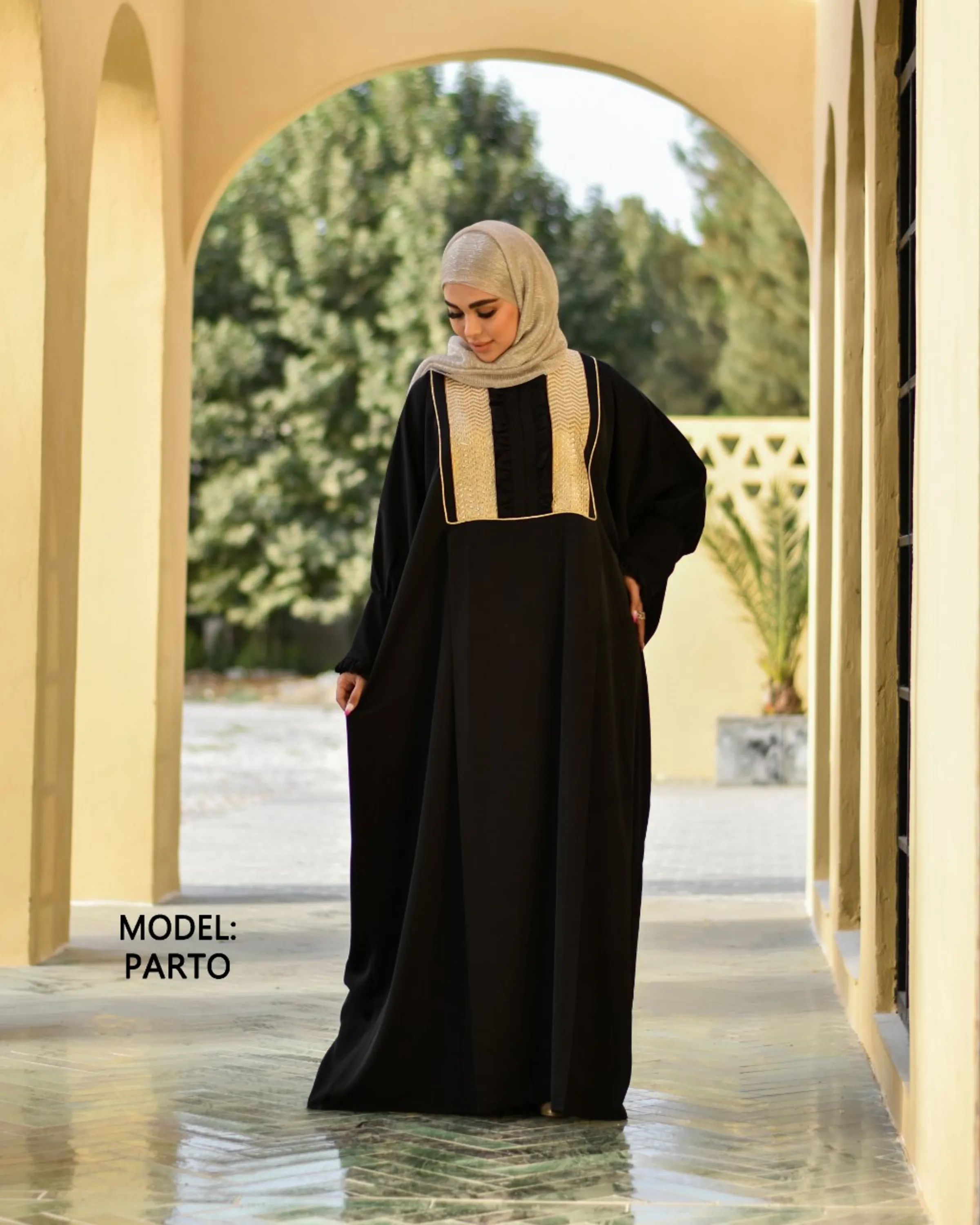 مانتو عبایی پرتو