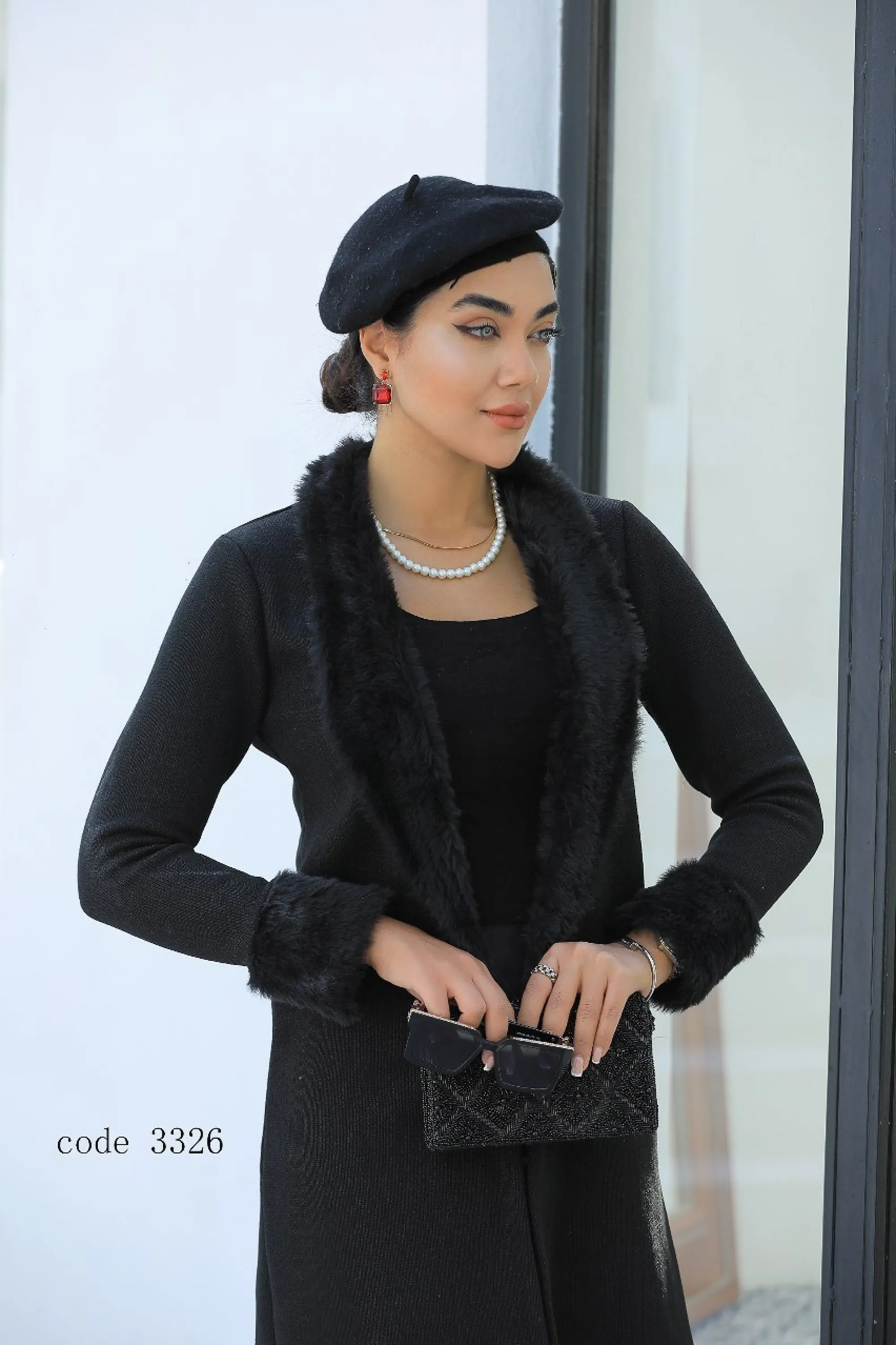 پالتو زنانه خزدار