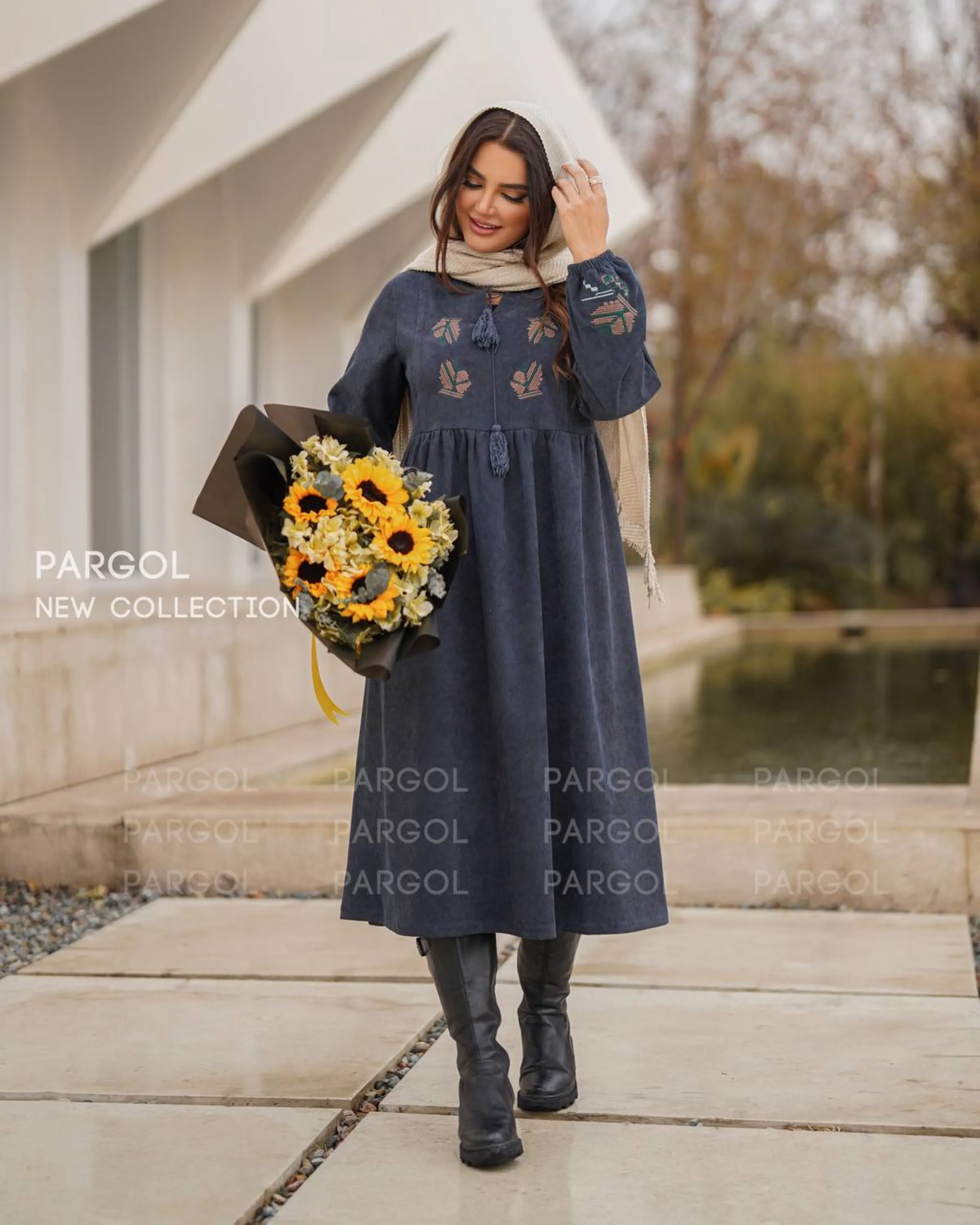 مانتو پیراهنی یاسمن