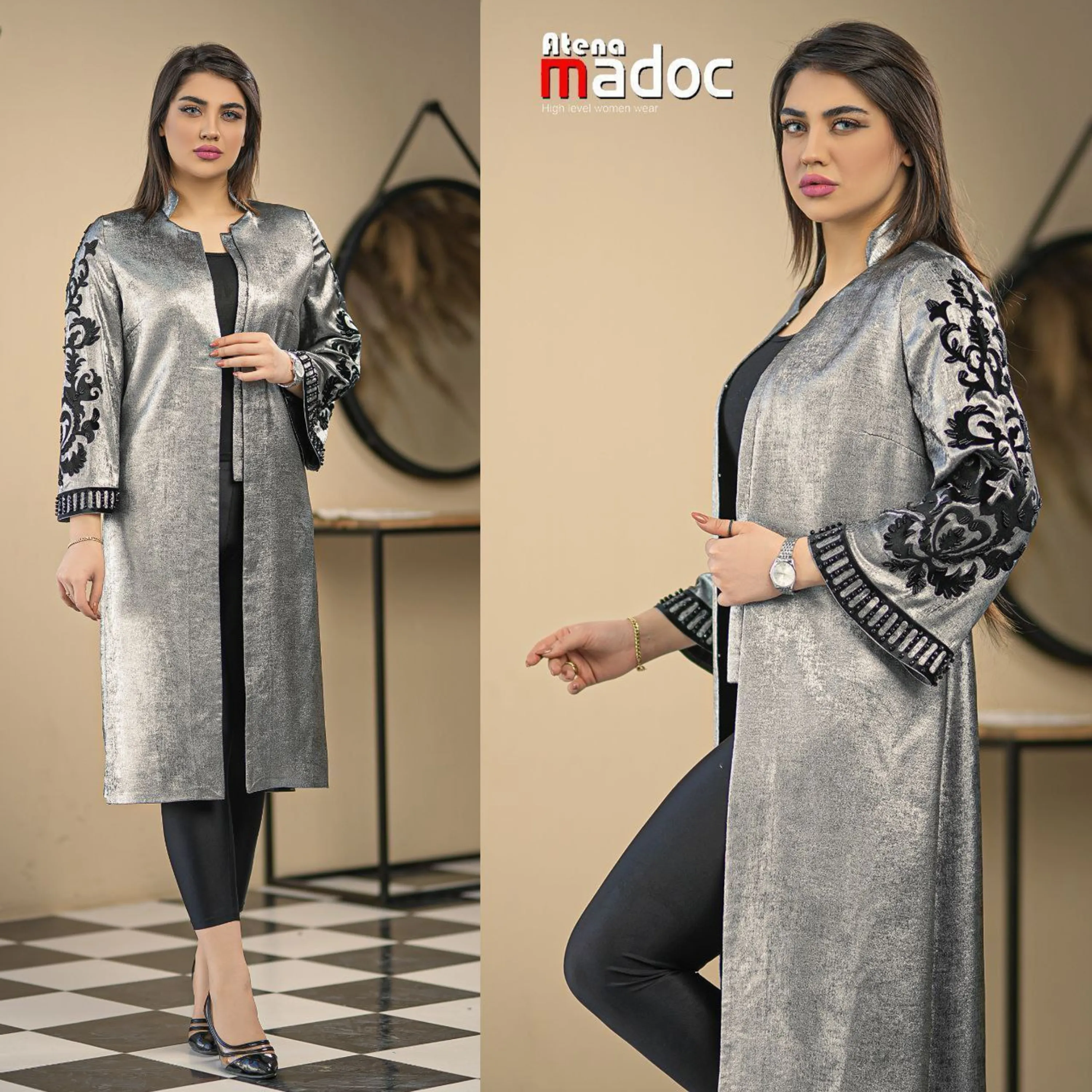 مانتو ساده دکمه دار