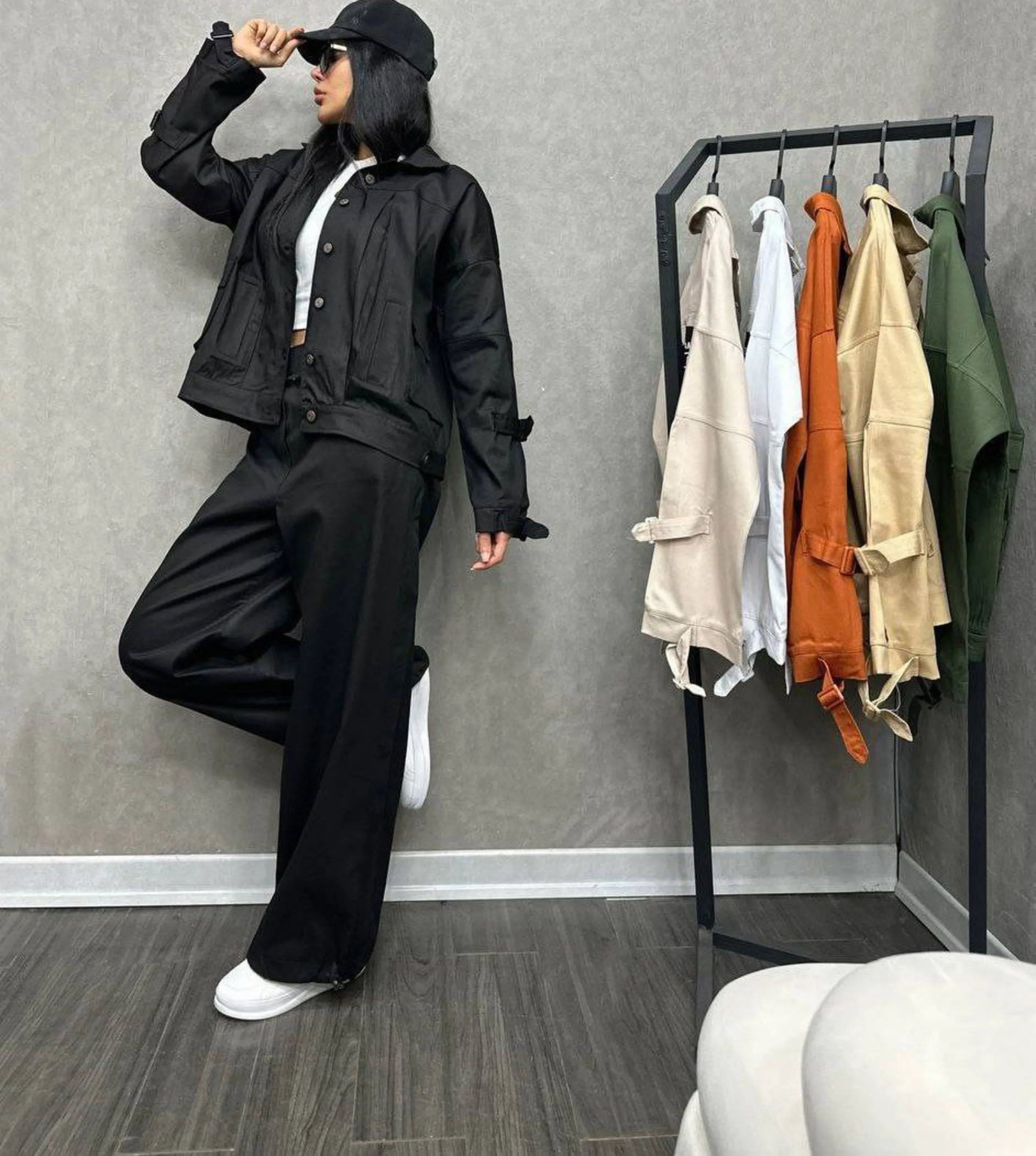 مانتو شلوار کتان