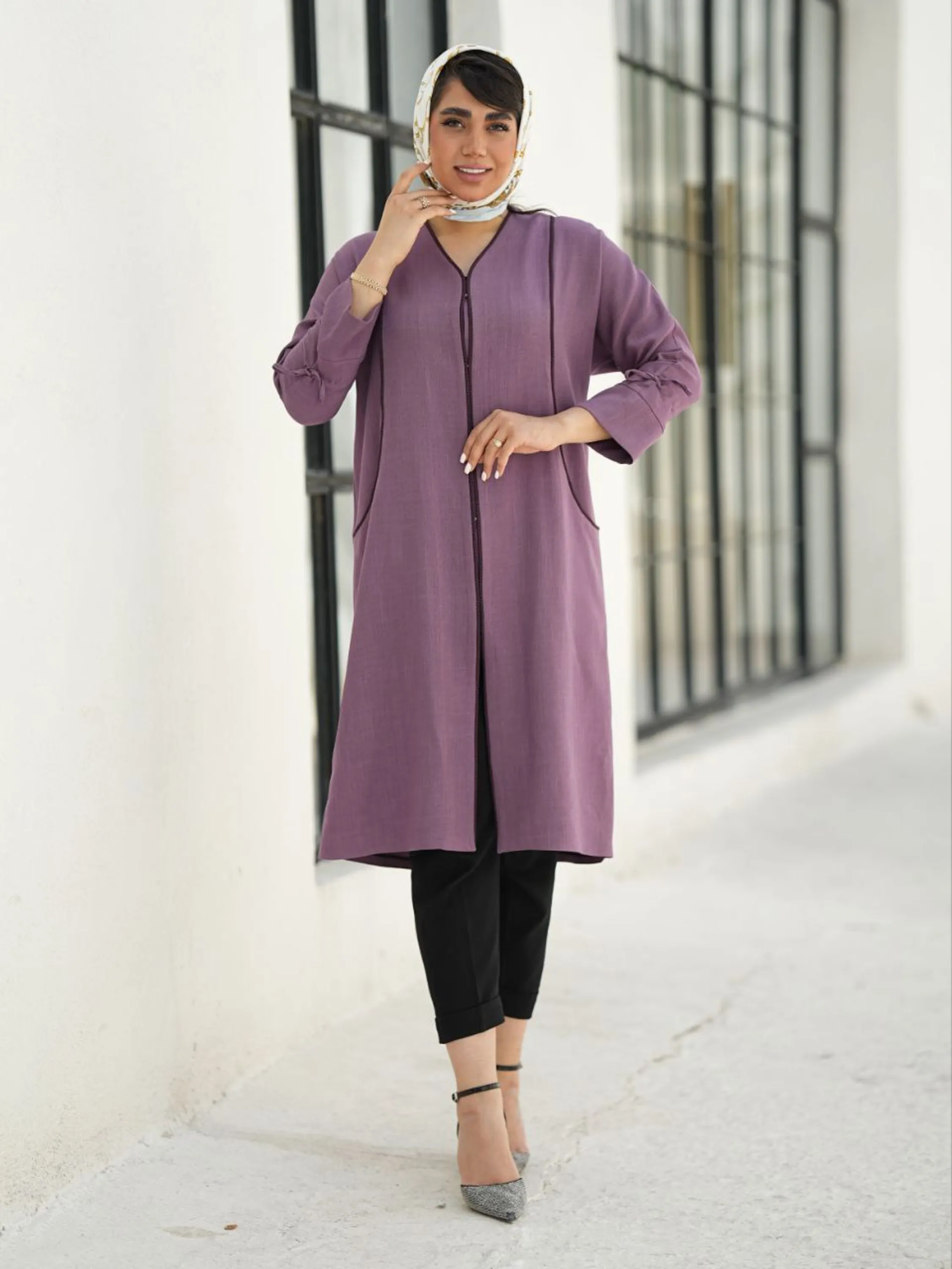 مانتو یقه هفتی