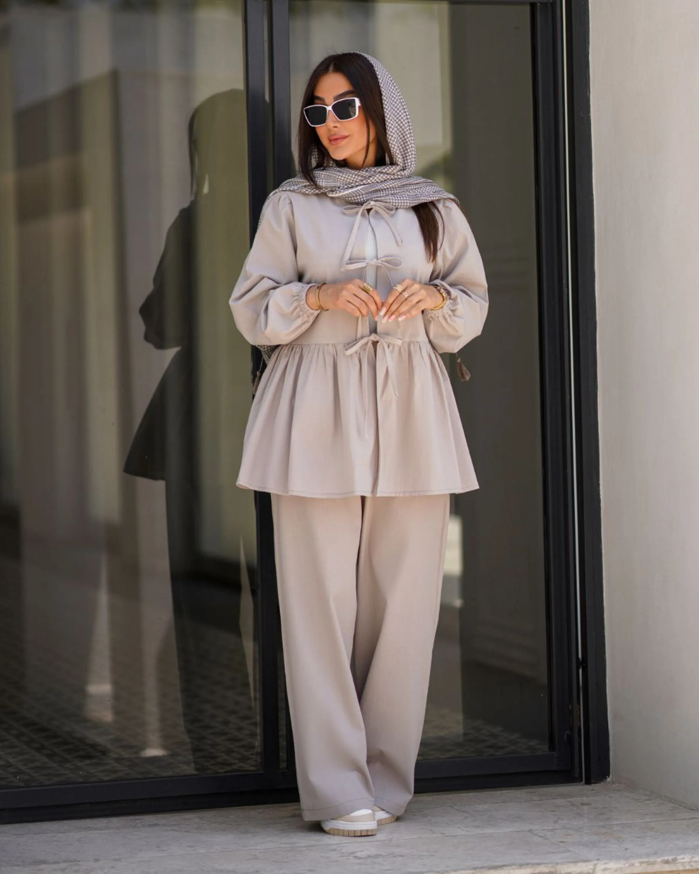 مانتو شلوار چین دار