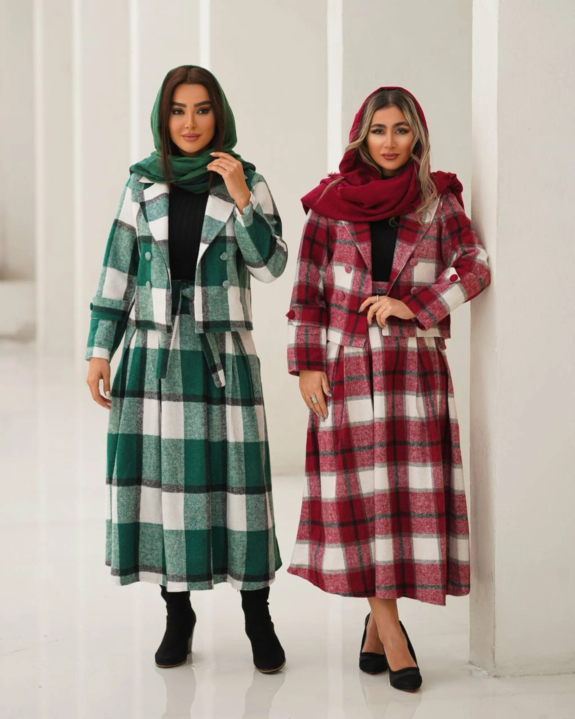 کت و دامن پشمی