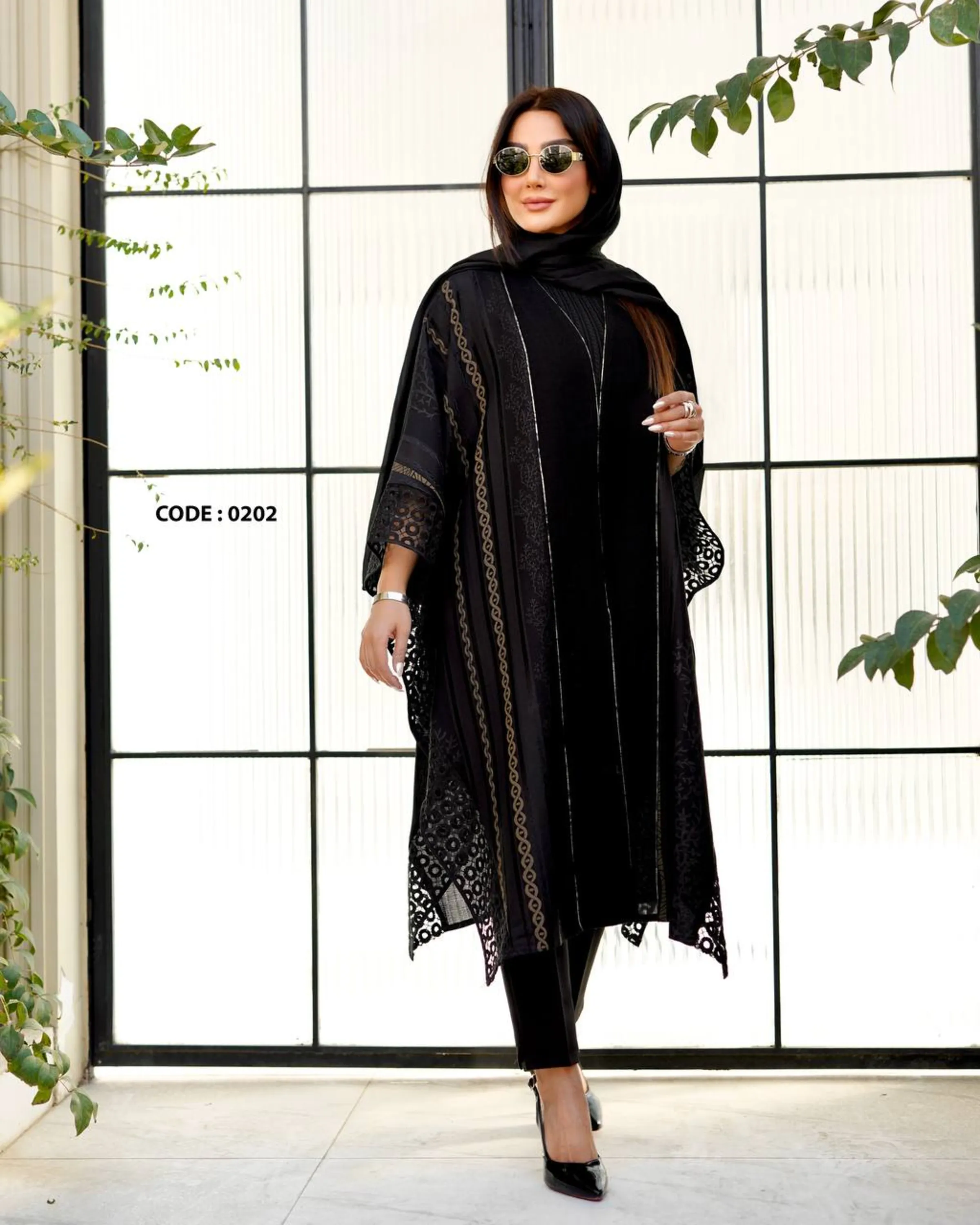 مانتو مجلسی ژاکارد