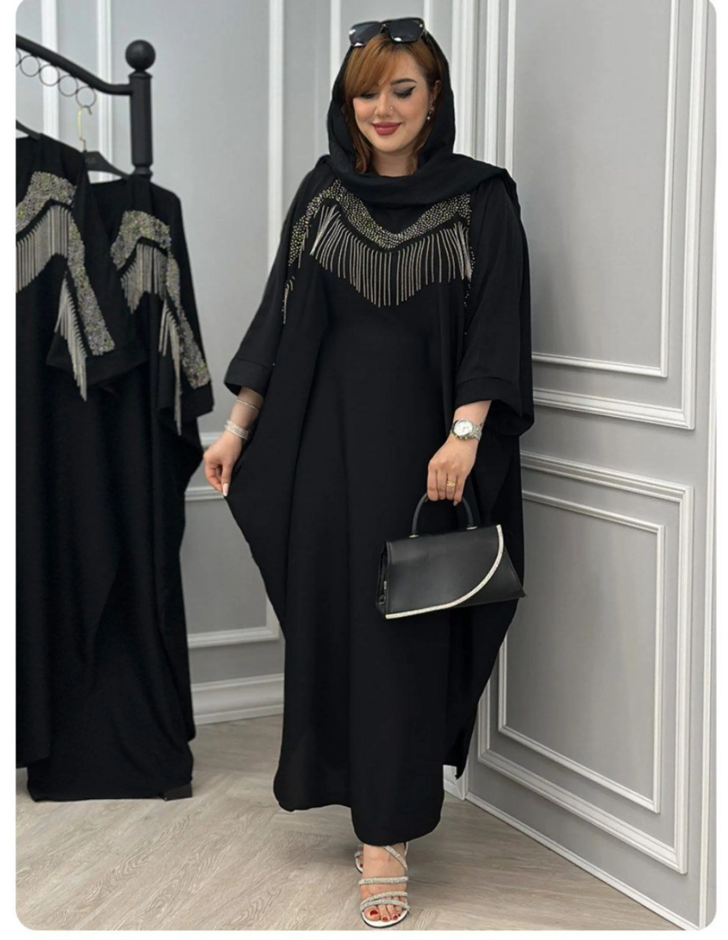 مانتو عبایی نگینی