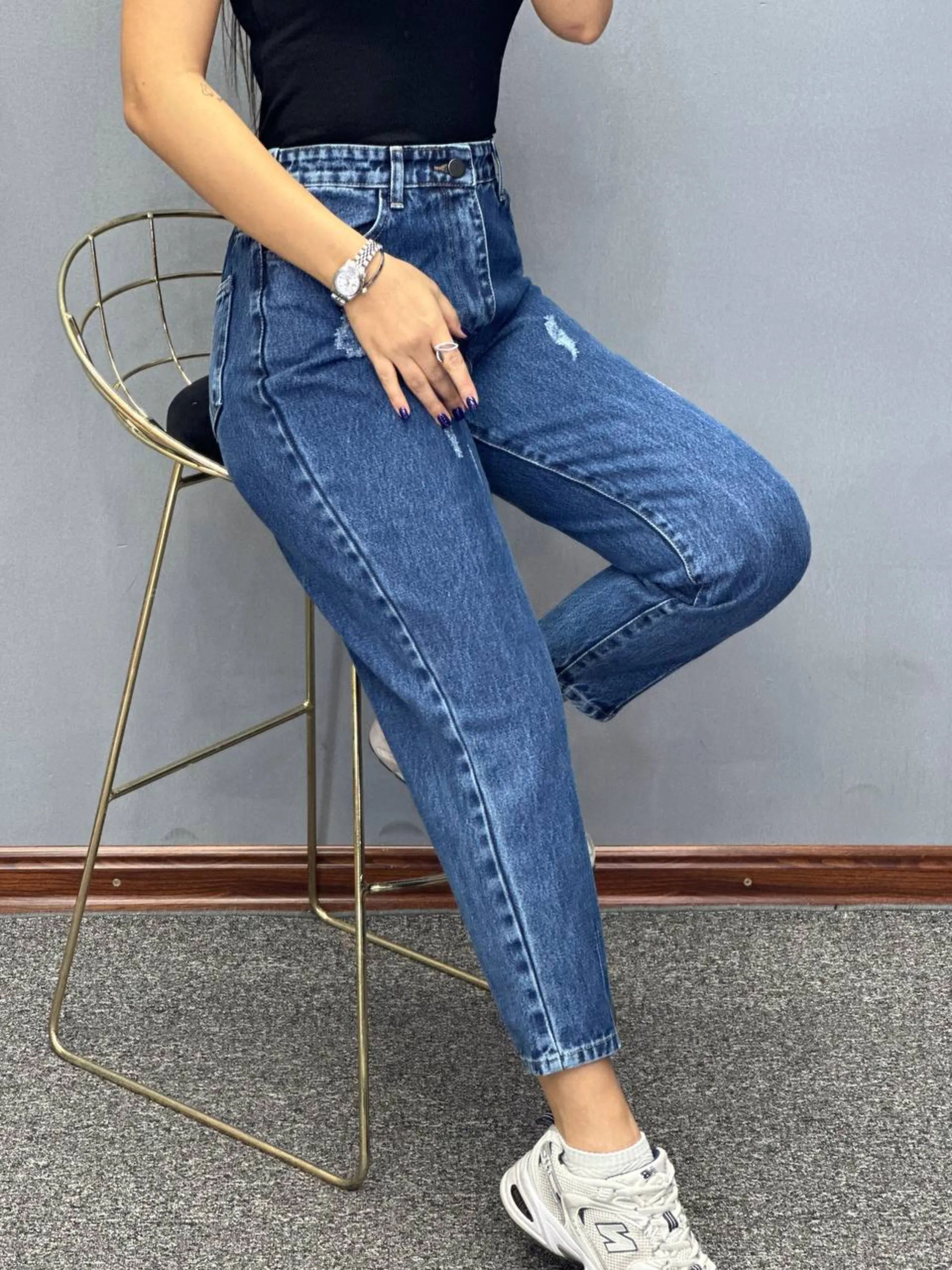 شلوار جین مام فیت