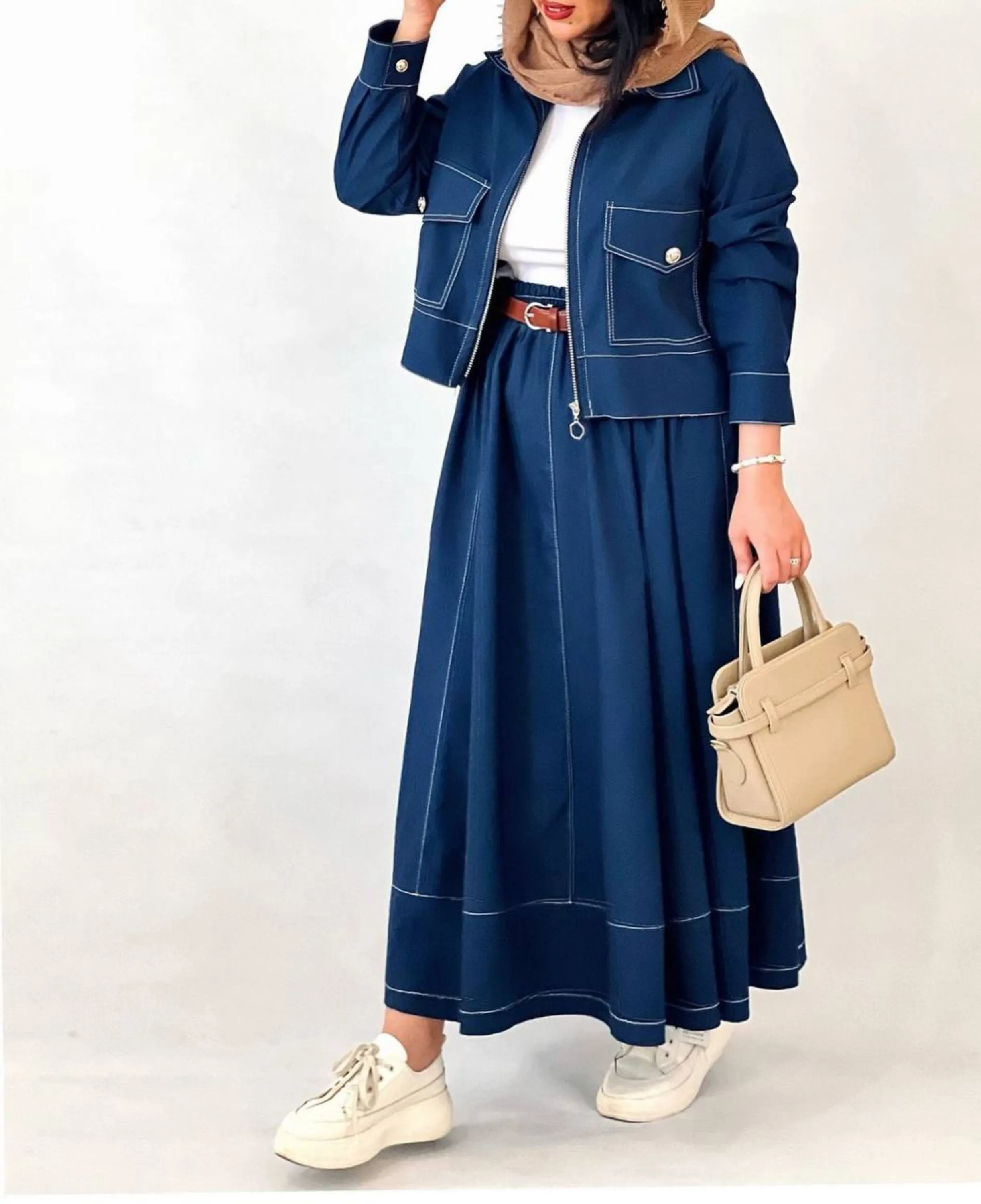 کت و دامن جین