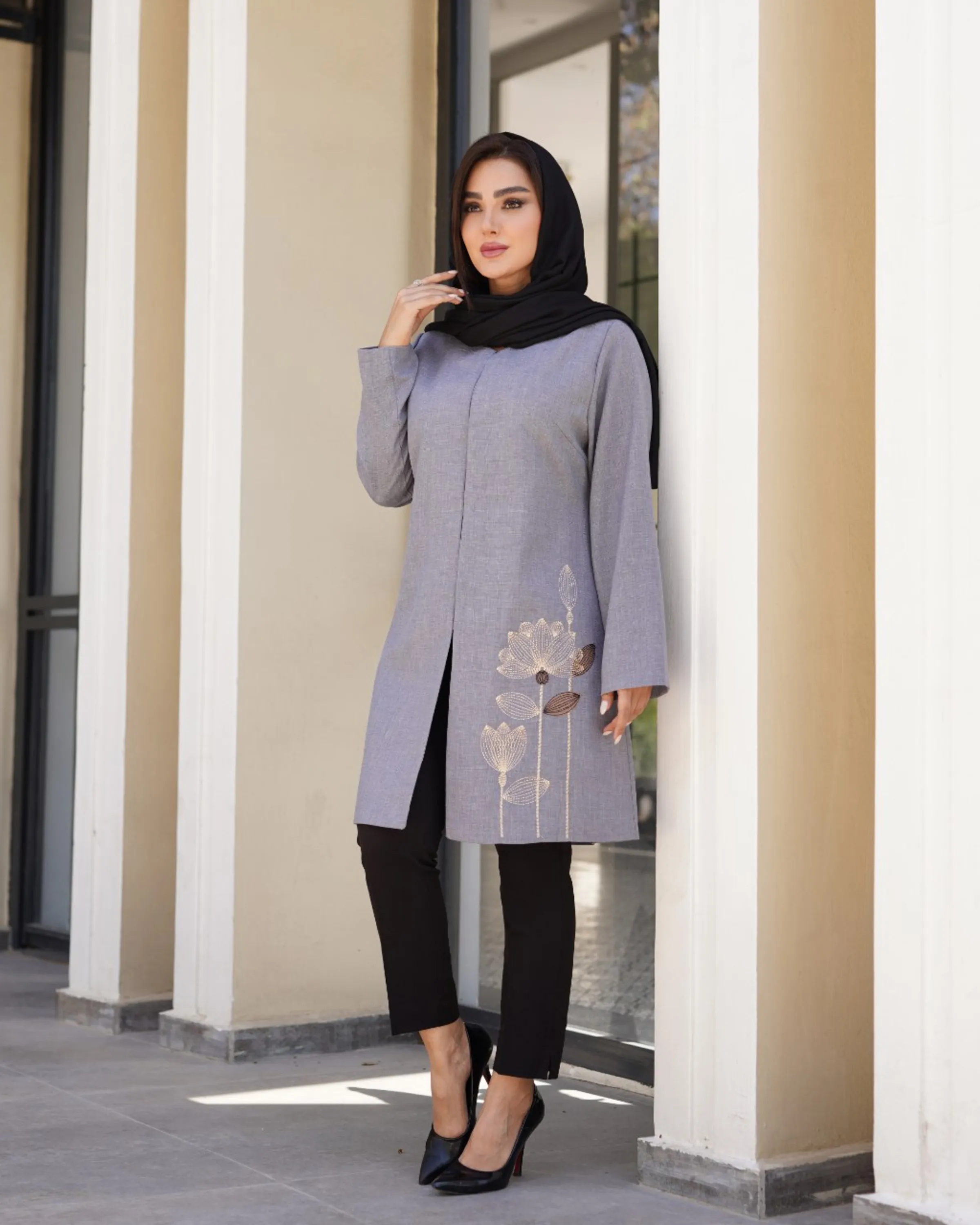 مانتو یقه گرد