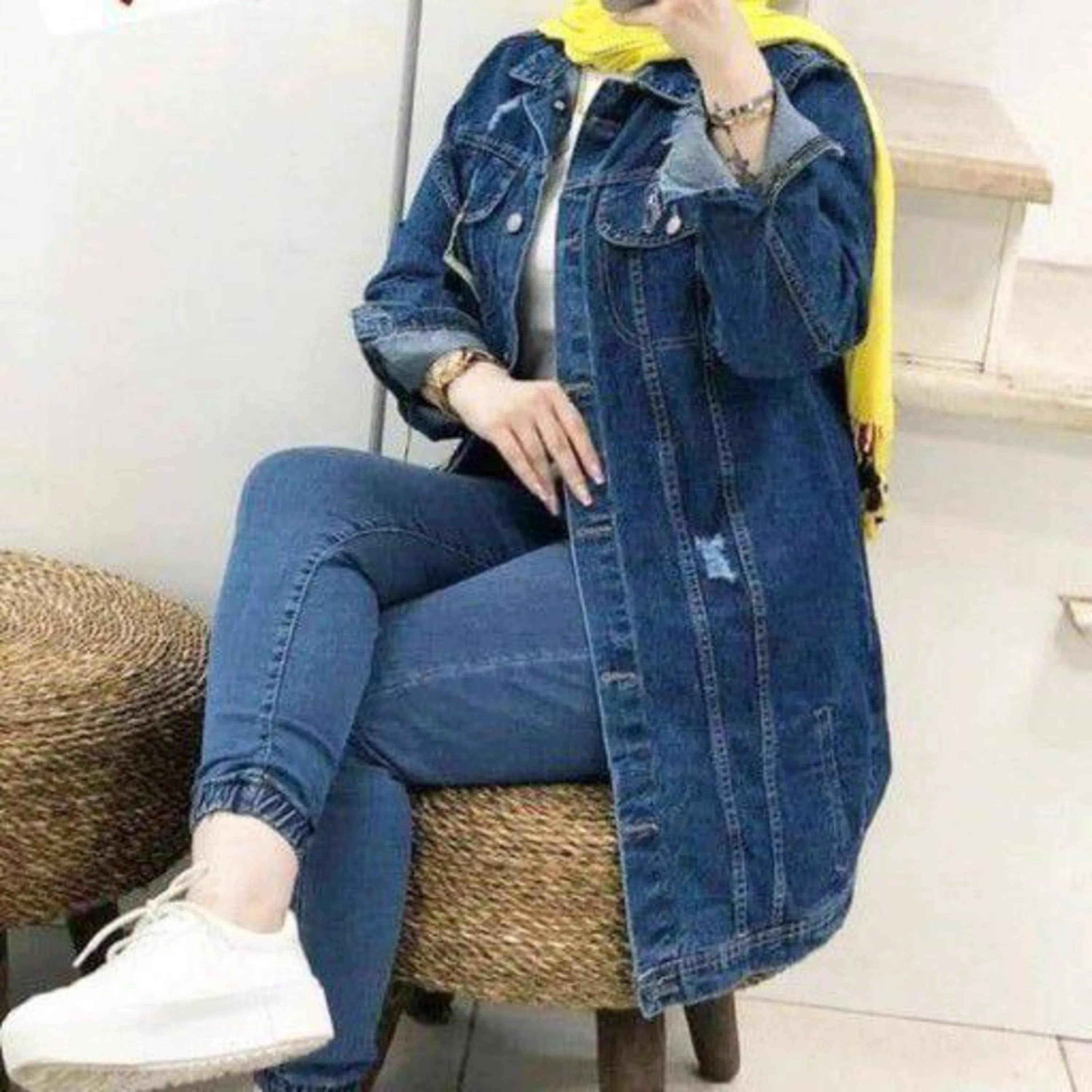 کت جین زنانه بلند