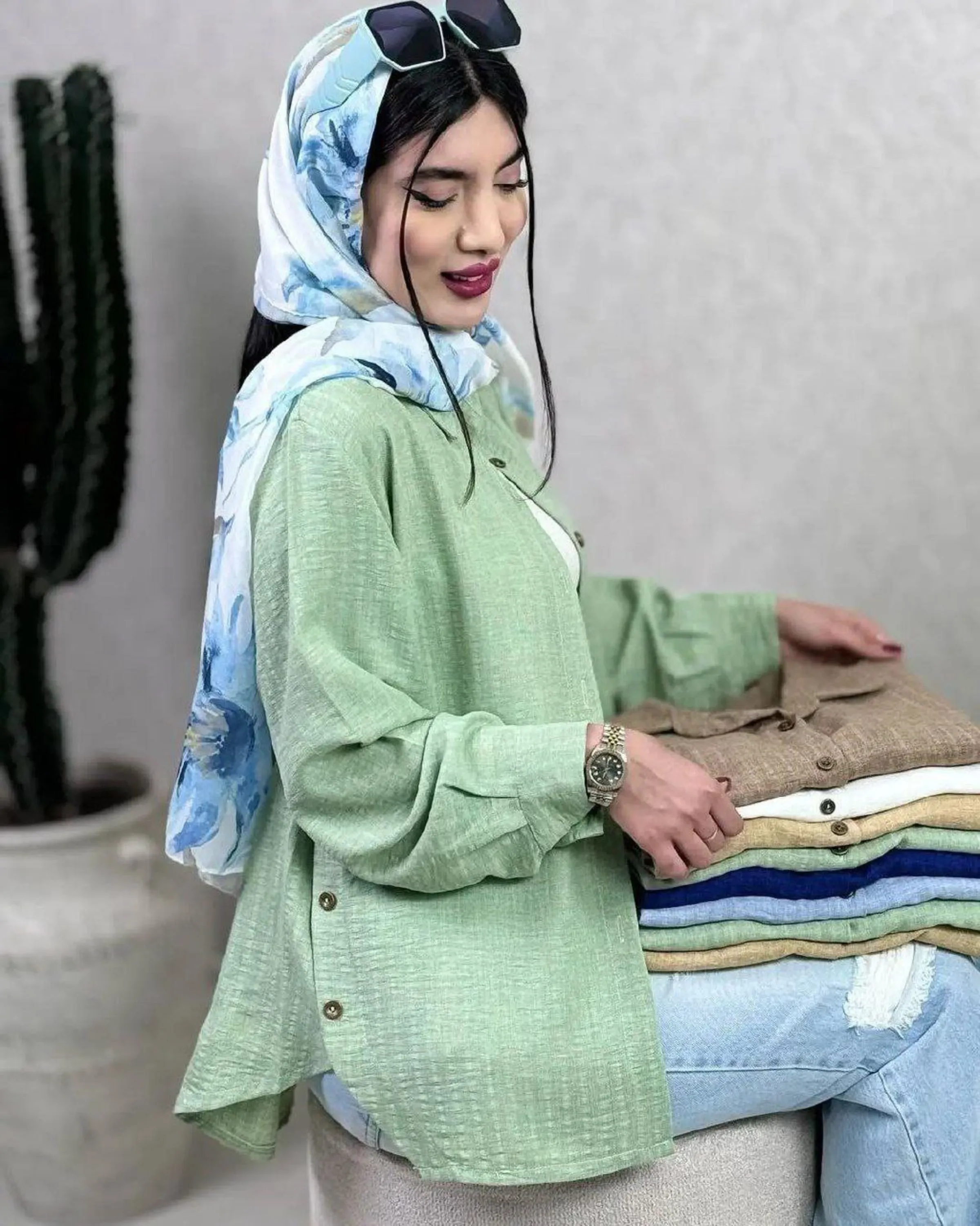 مانتو بغل دکمه