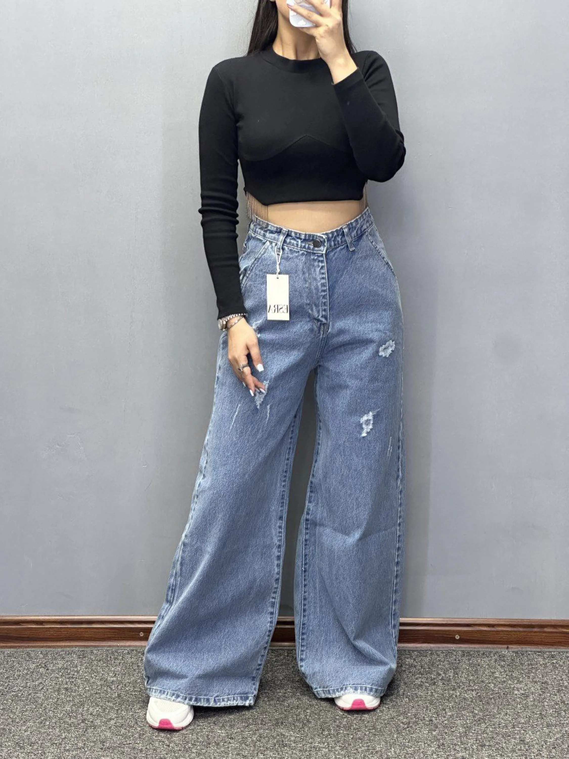 شلوار جین شافل