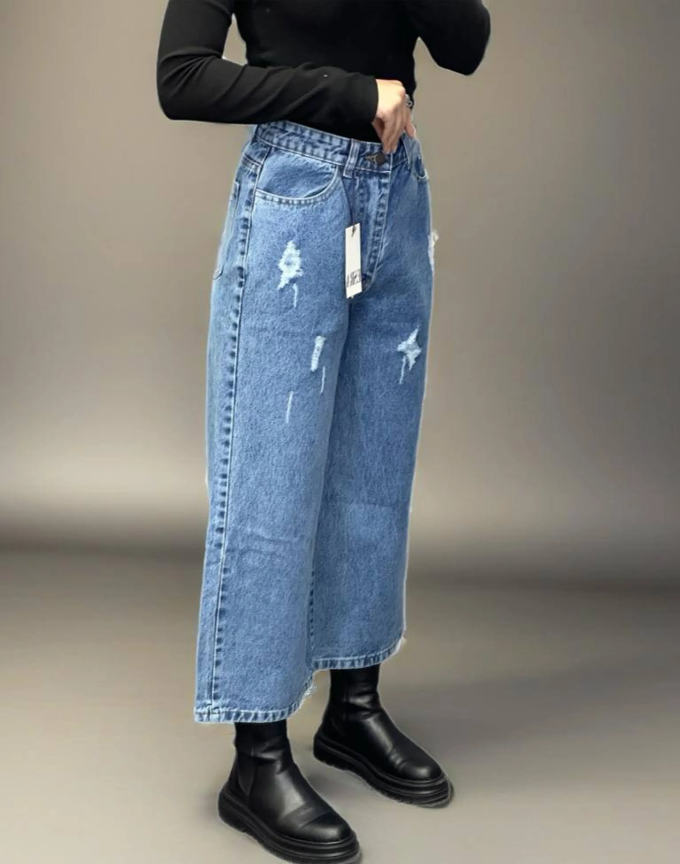 شلوار جین واید لگ