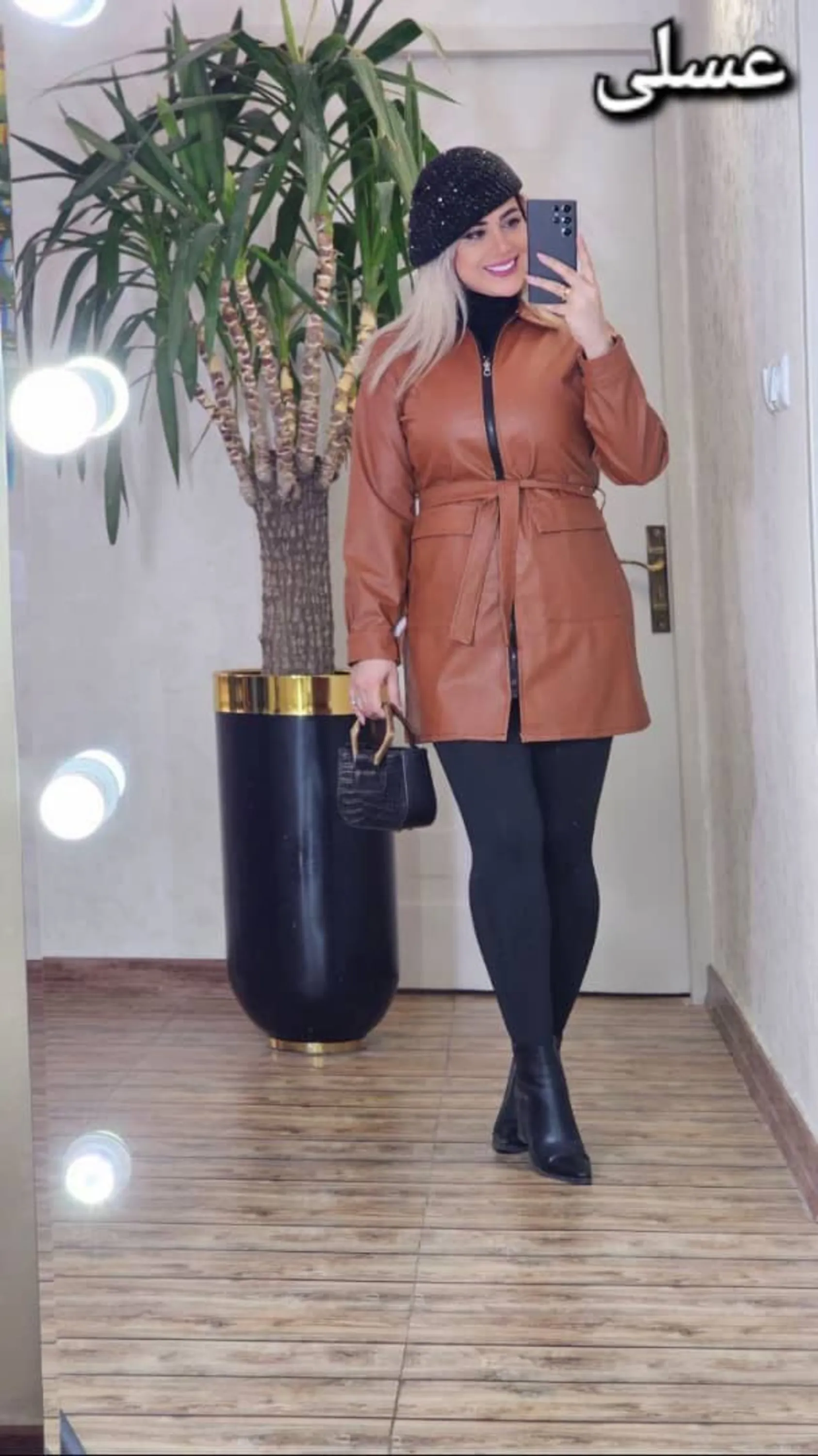 مانتو چرم سورن