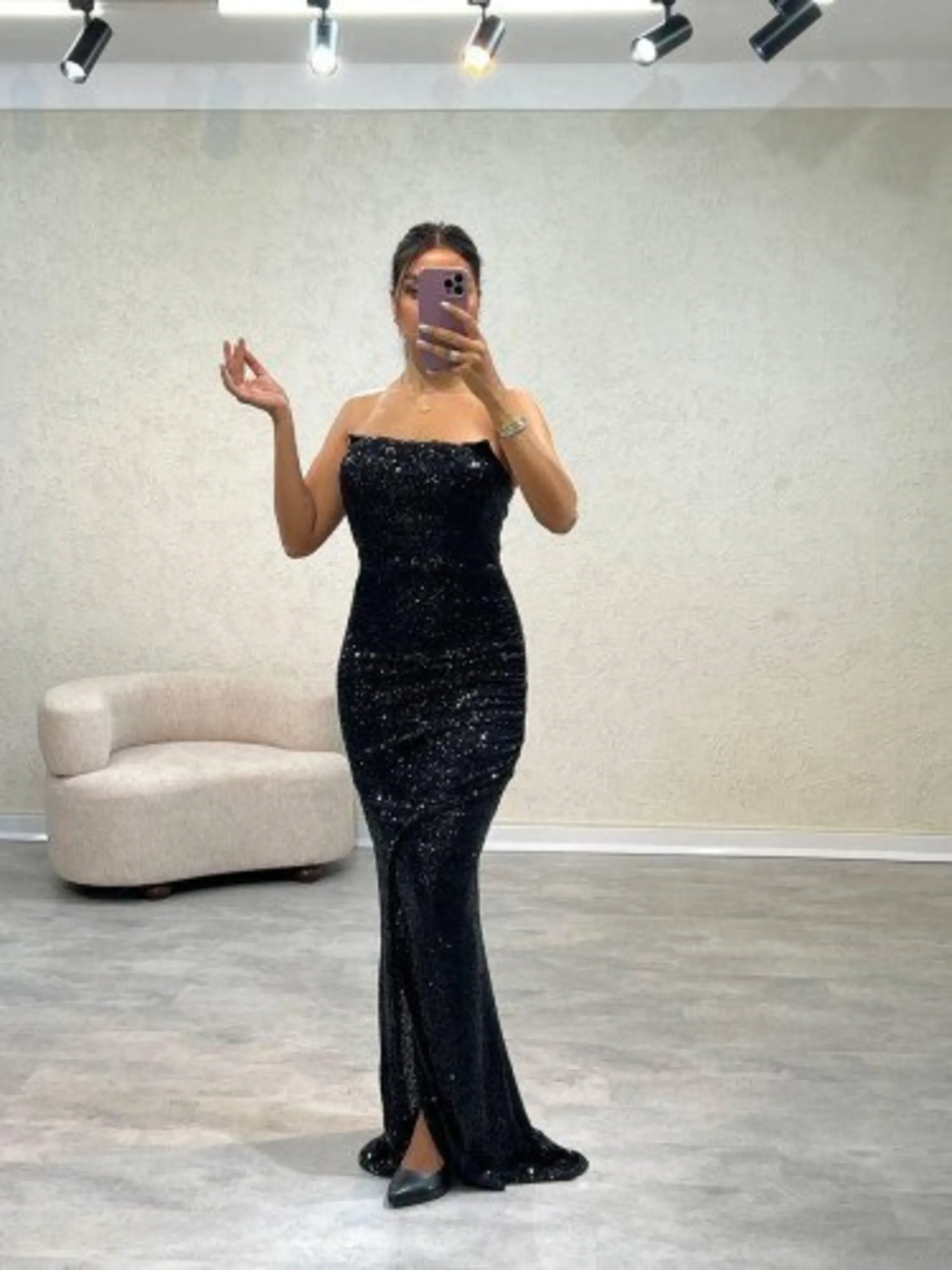 پیراهن ماکسی پولکی