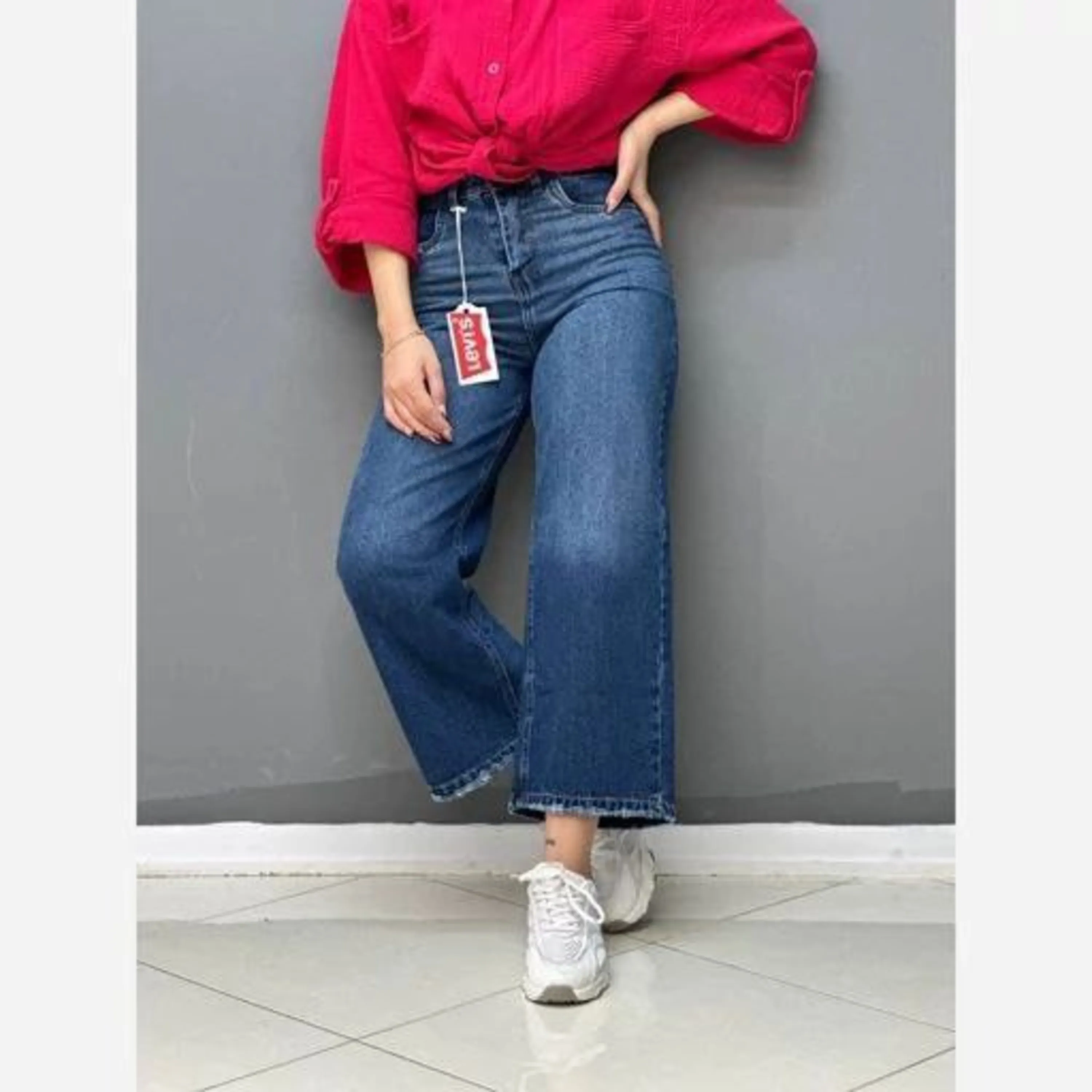 شلوار جین دمپا ریش واید