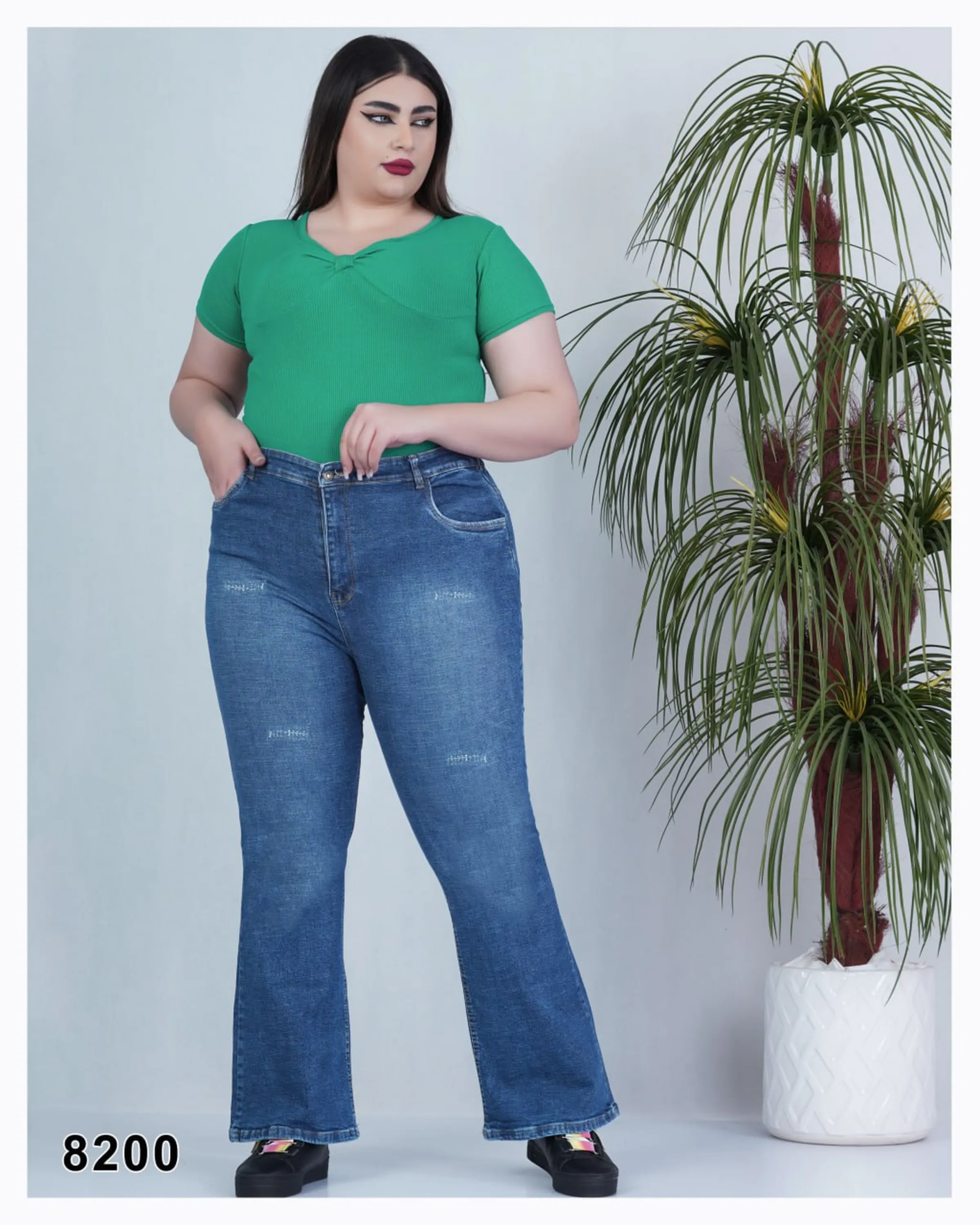 شلوار جین دمپا گشاد