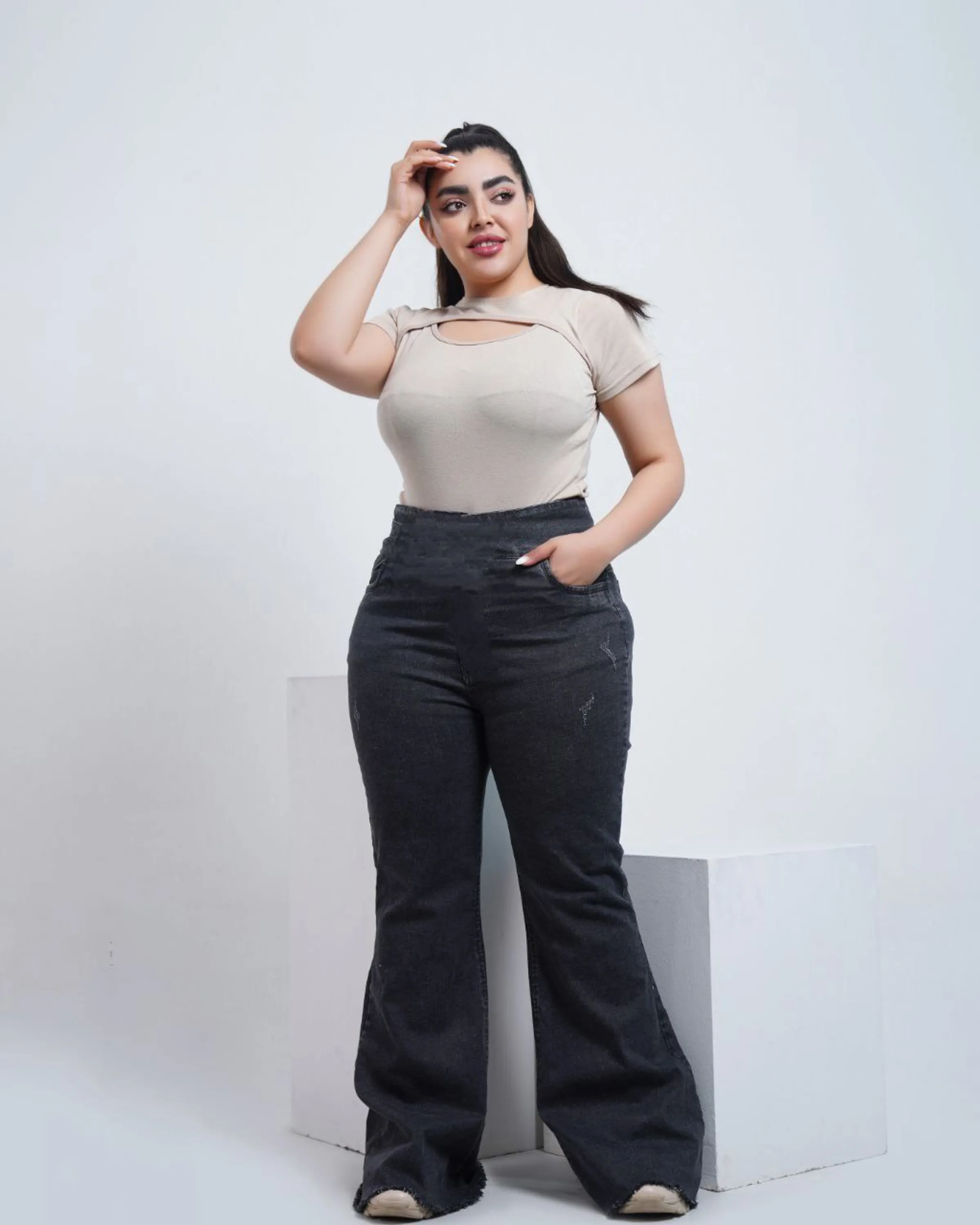 شلوار نیل دمپا سایزبزرگ