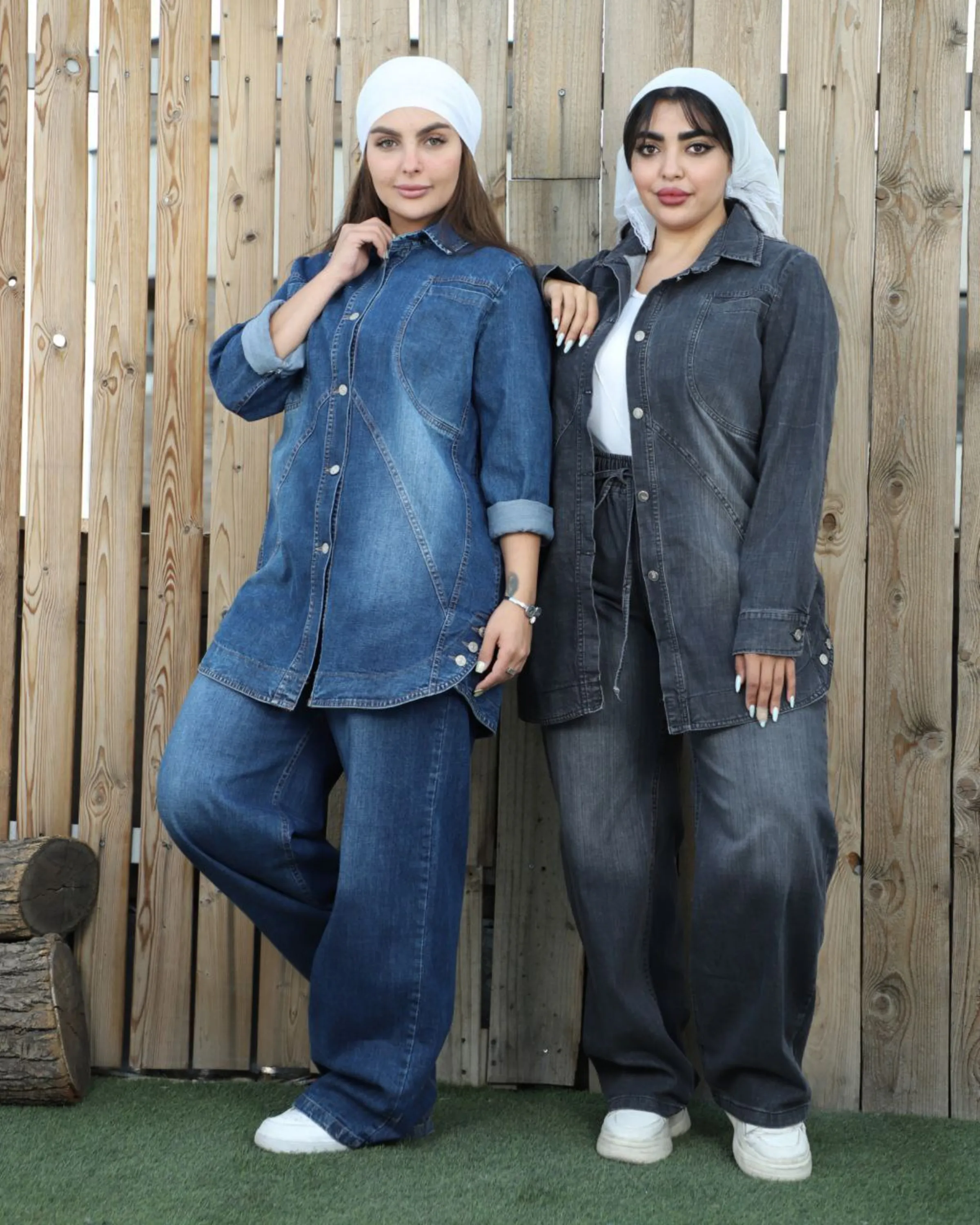 مانتو جین سایز بزرگ