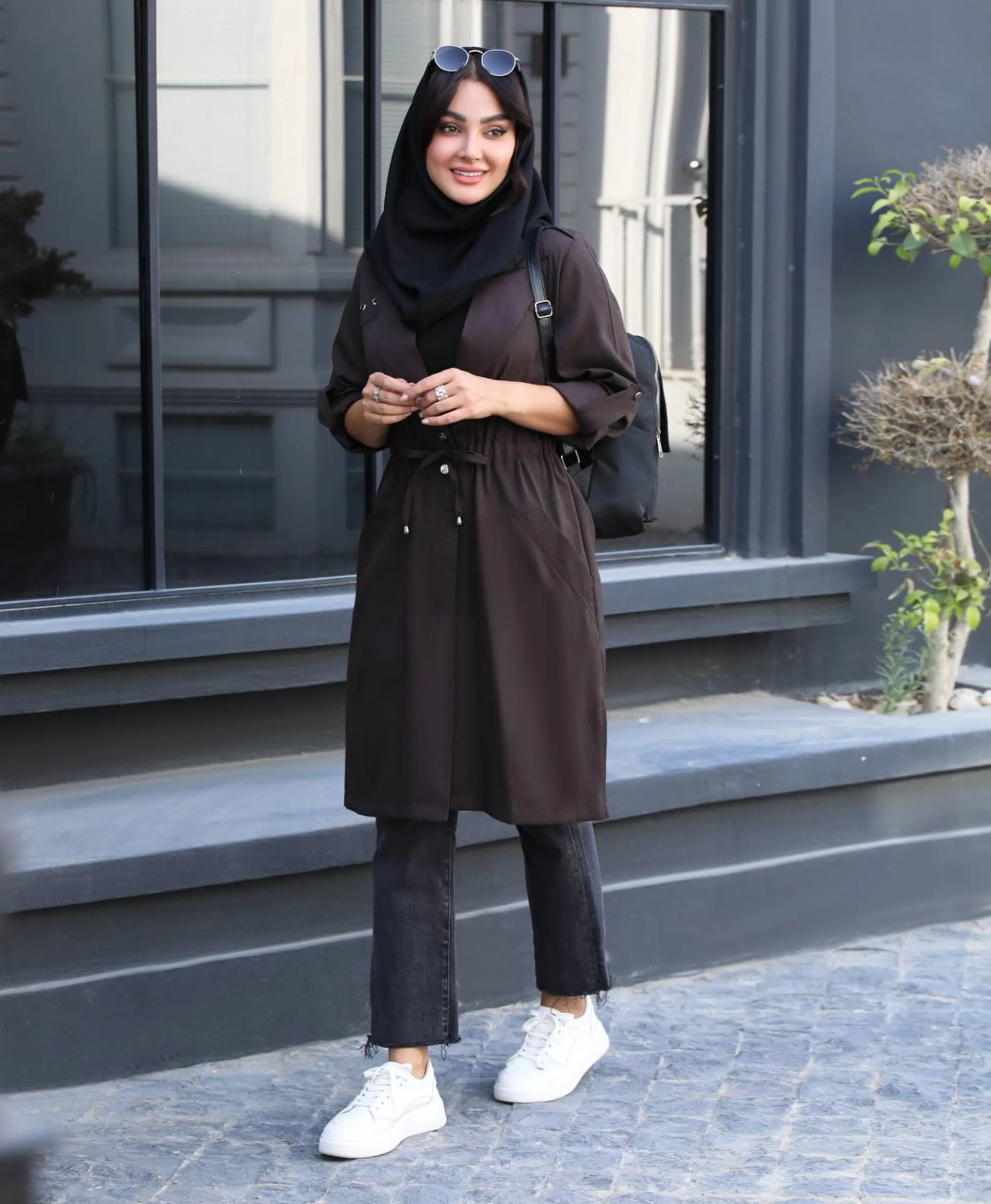 مانتو دانشجویی کتان پلاس