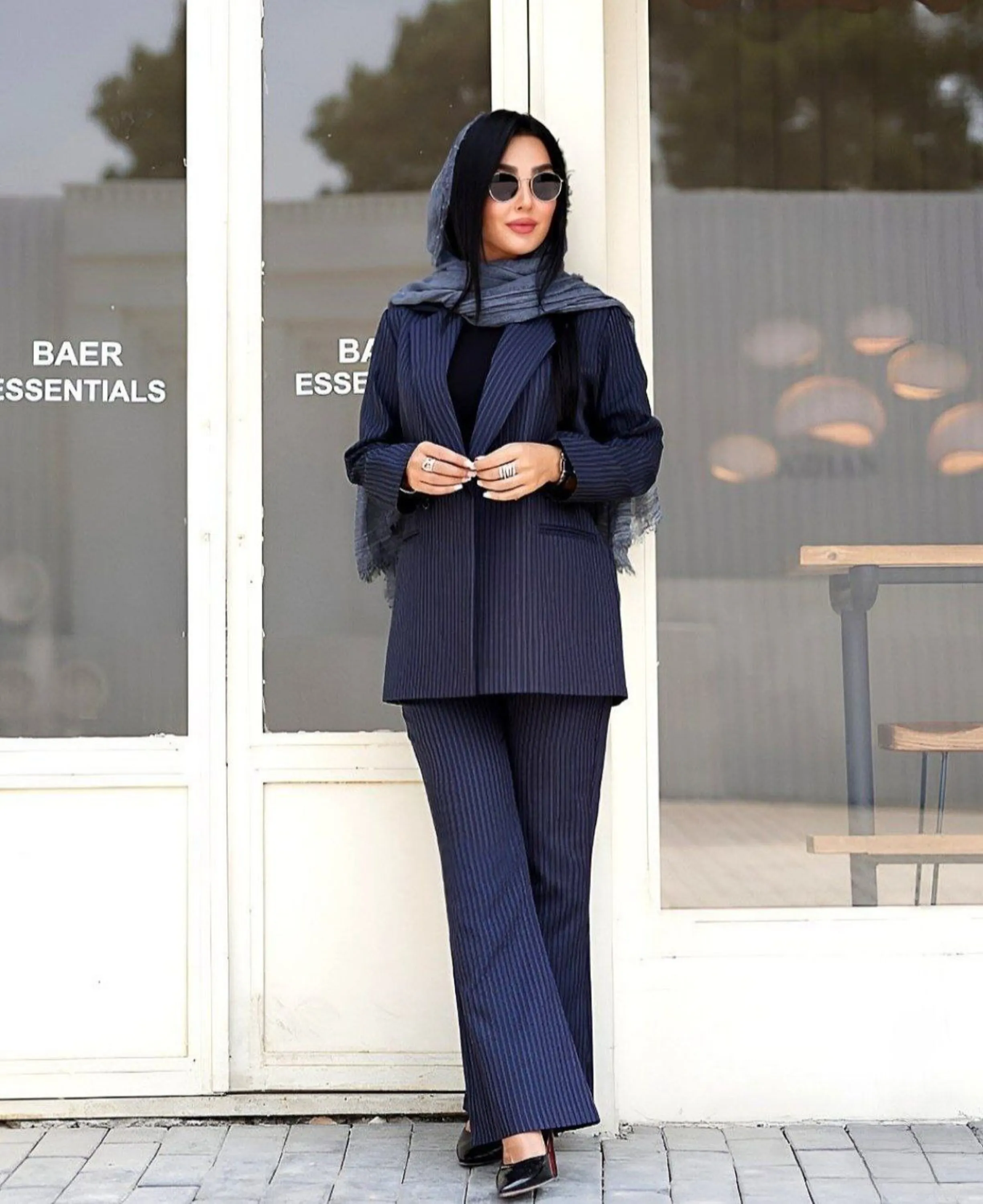 کت و شلوار دمپا گشاد اداری