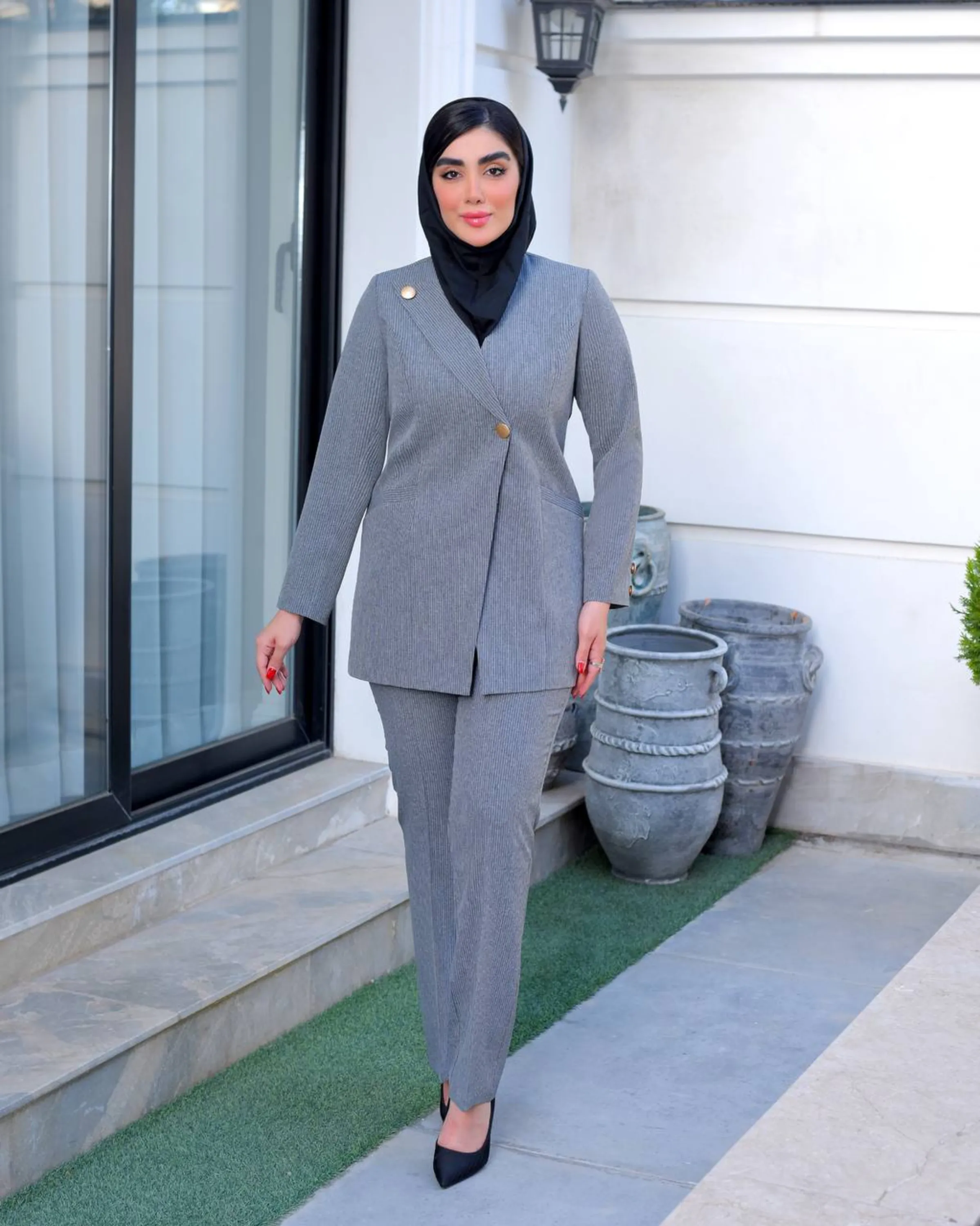 مانتو شلوار اداری رژین