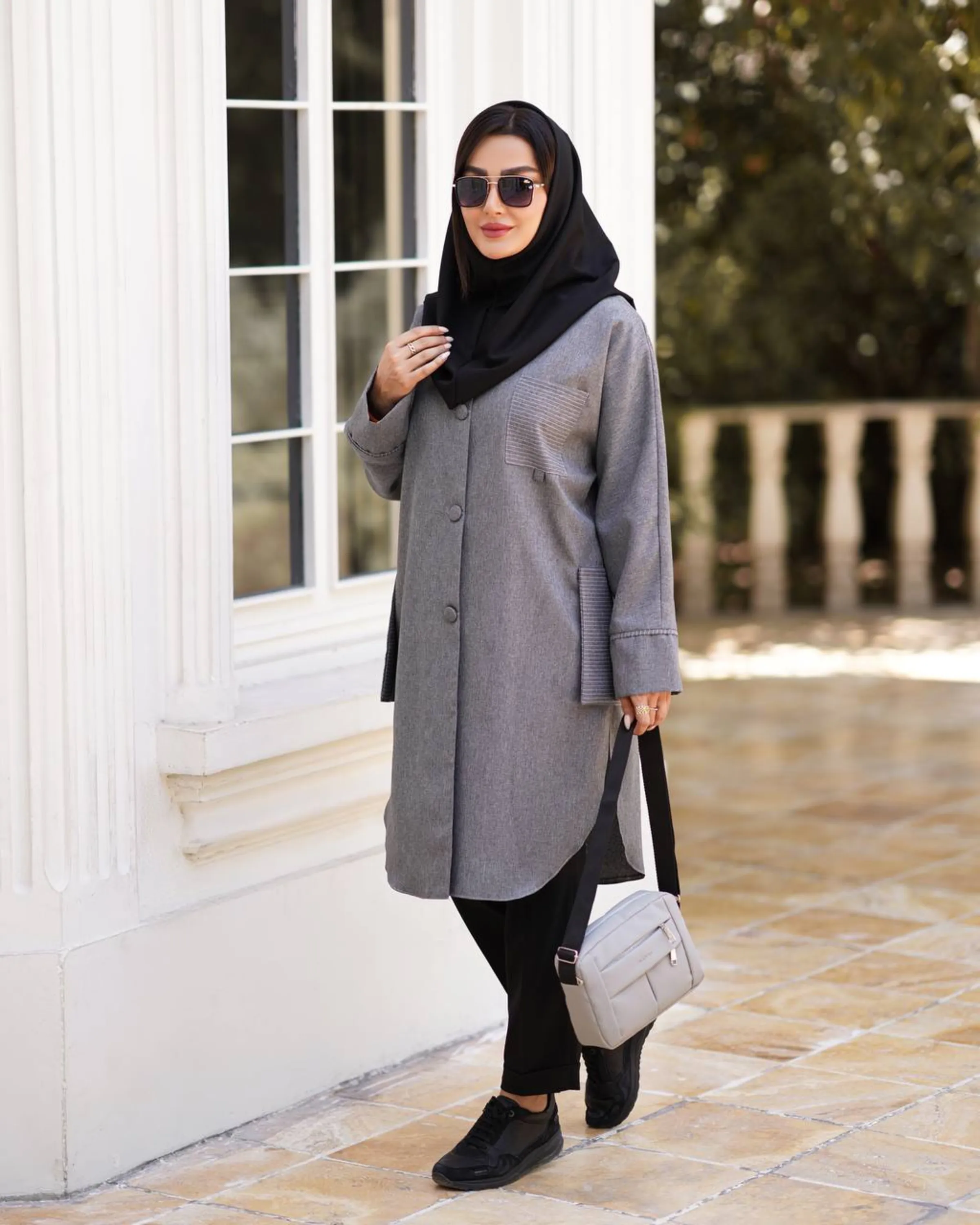 مانتو دانشجویی جیب دیپلمات