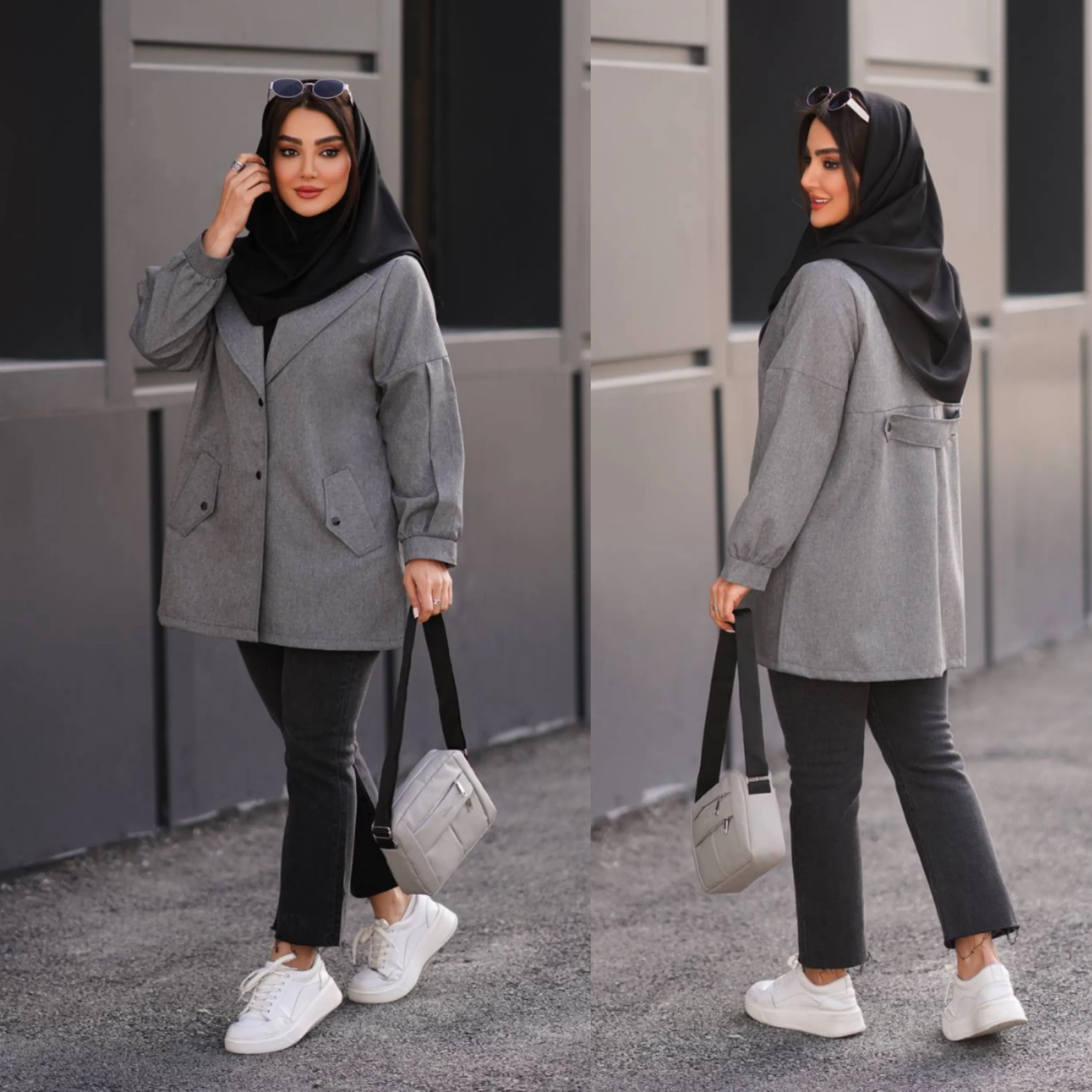 مانتو دانشجویی پرشیا آستین مچی