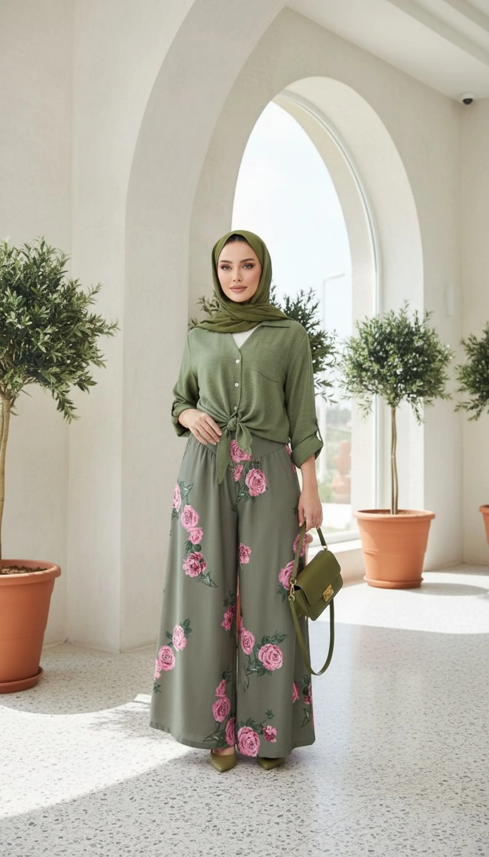 شومیز شلوار گلبو