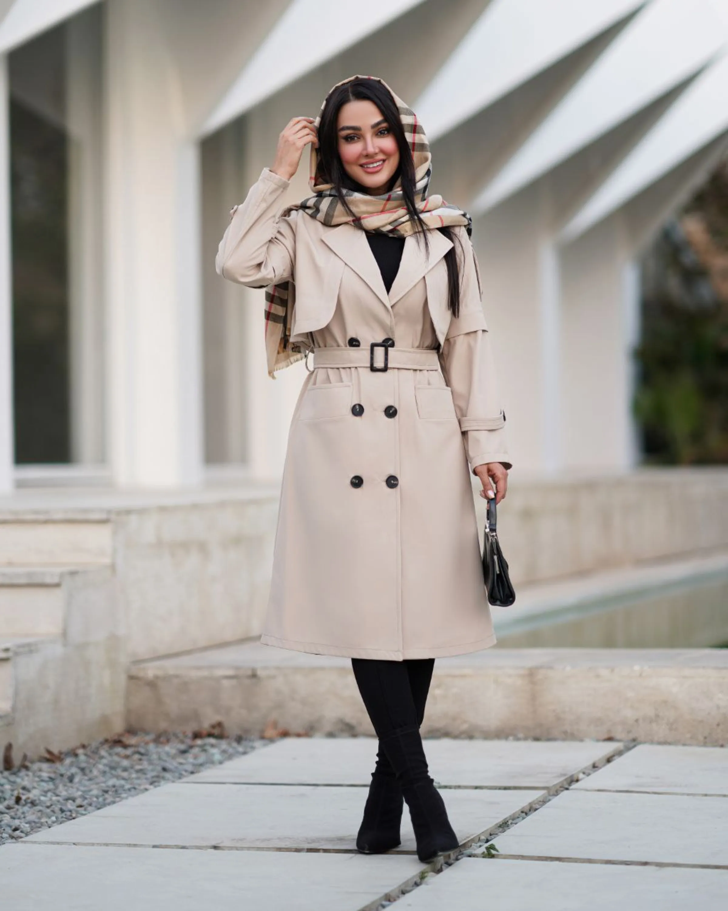 مانتو آستین زیپی