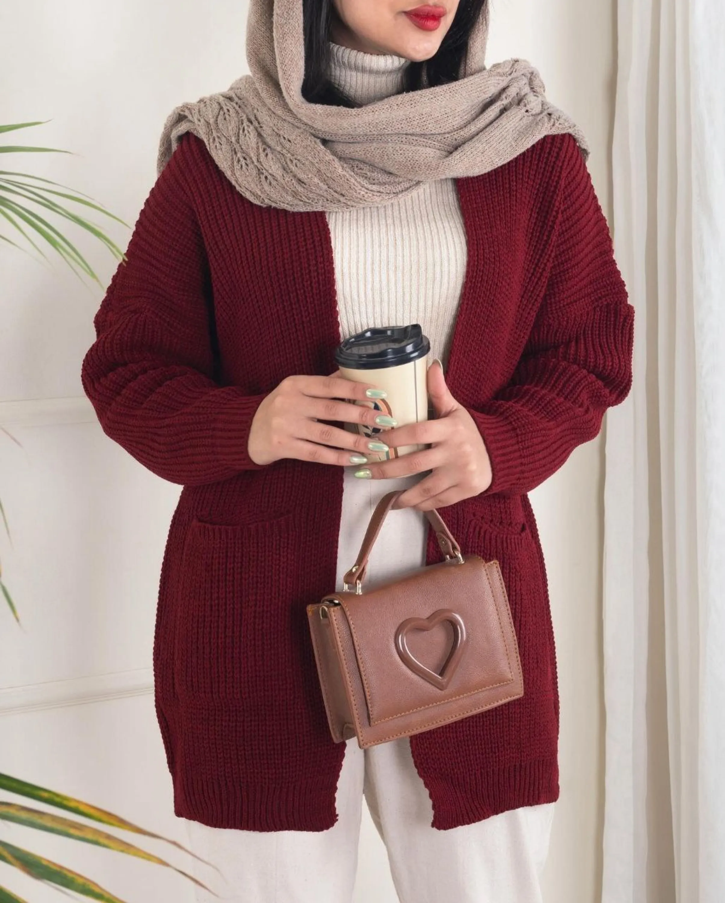 مانتو بافت جلوباز جیبدار