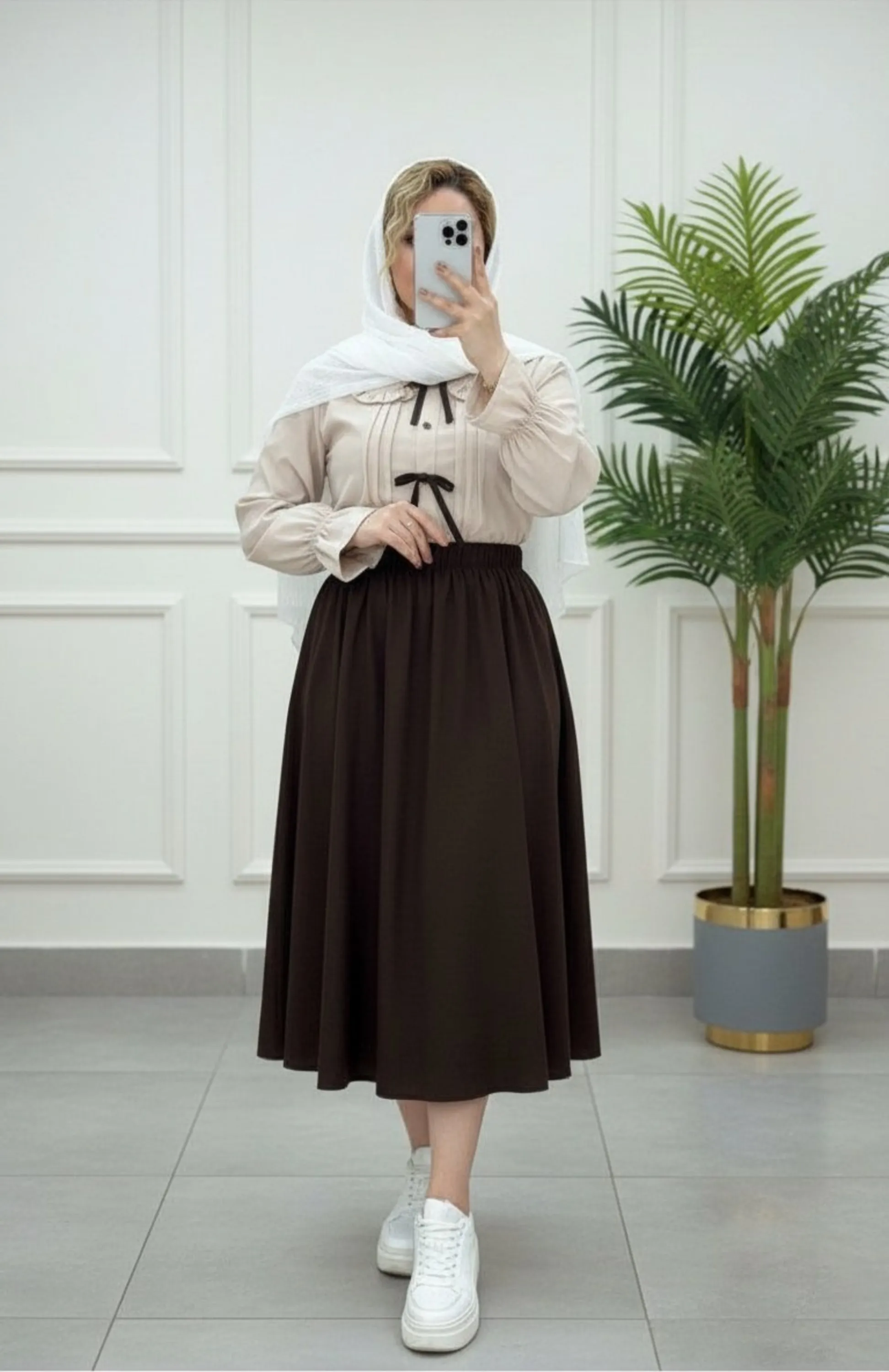 شومیز  دامن شکلات