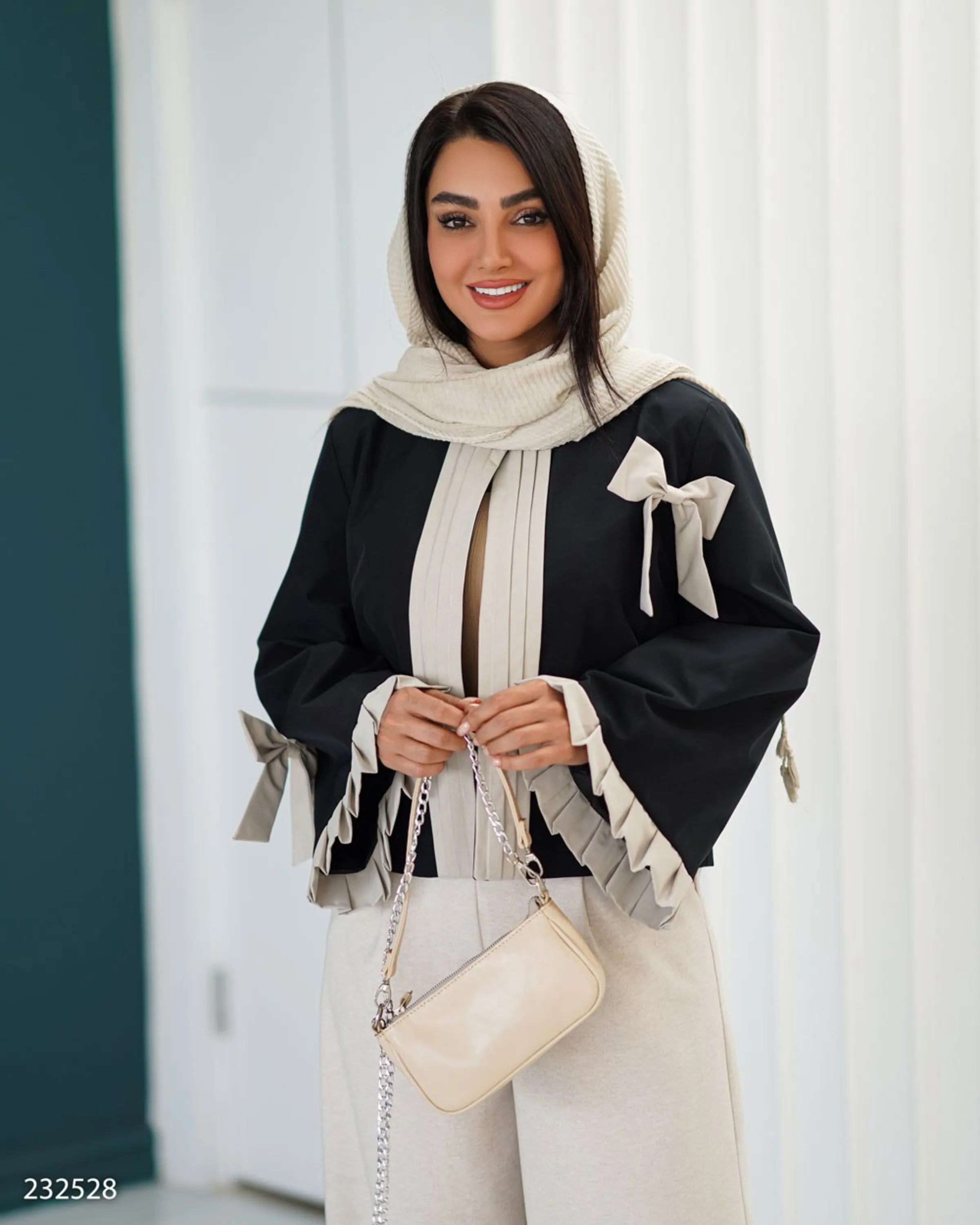 کراپ کت بارانی مدل آسرین