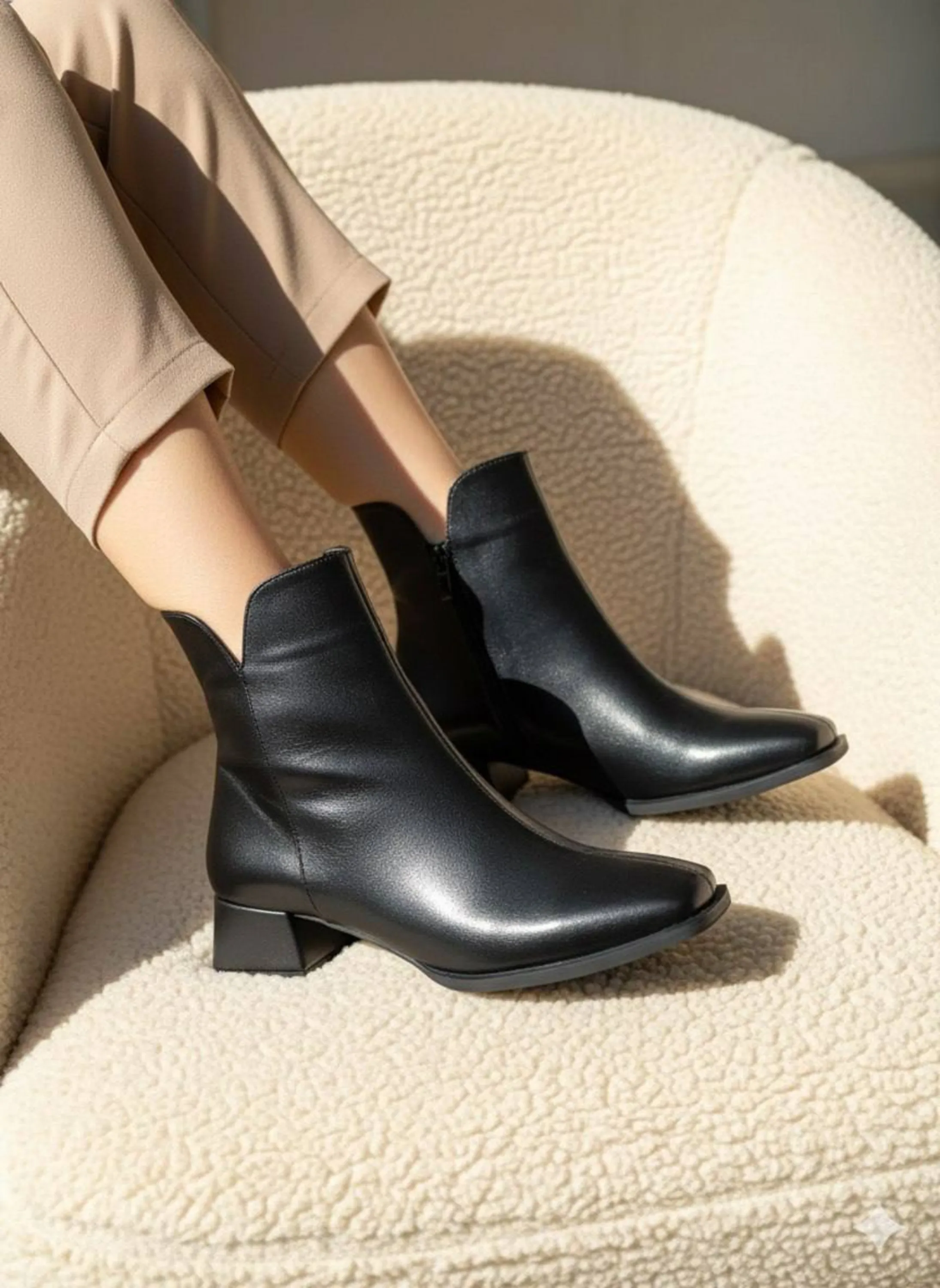 نیمبوت کلاسیک پاشنه 4 سانت