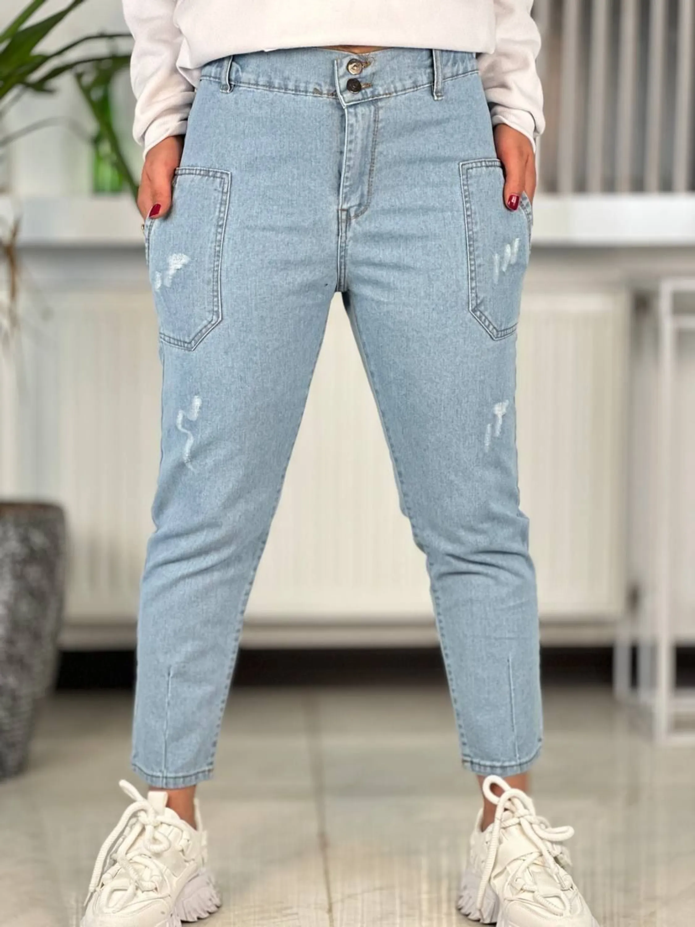 شلوار جین مام فیت