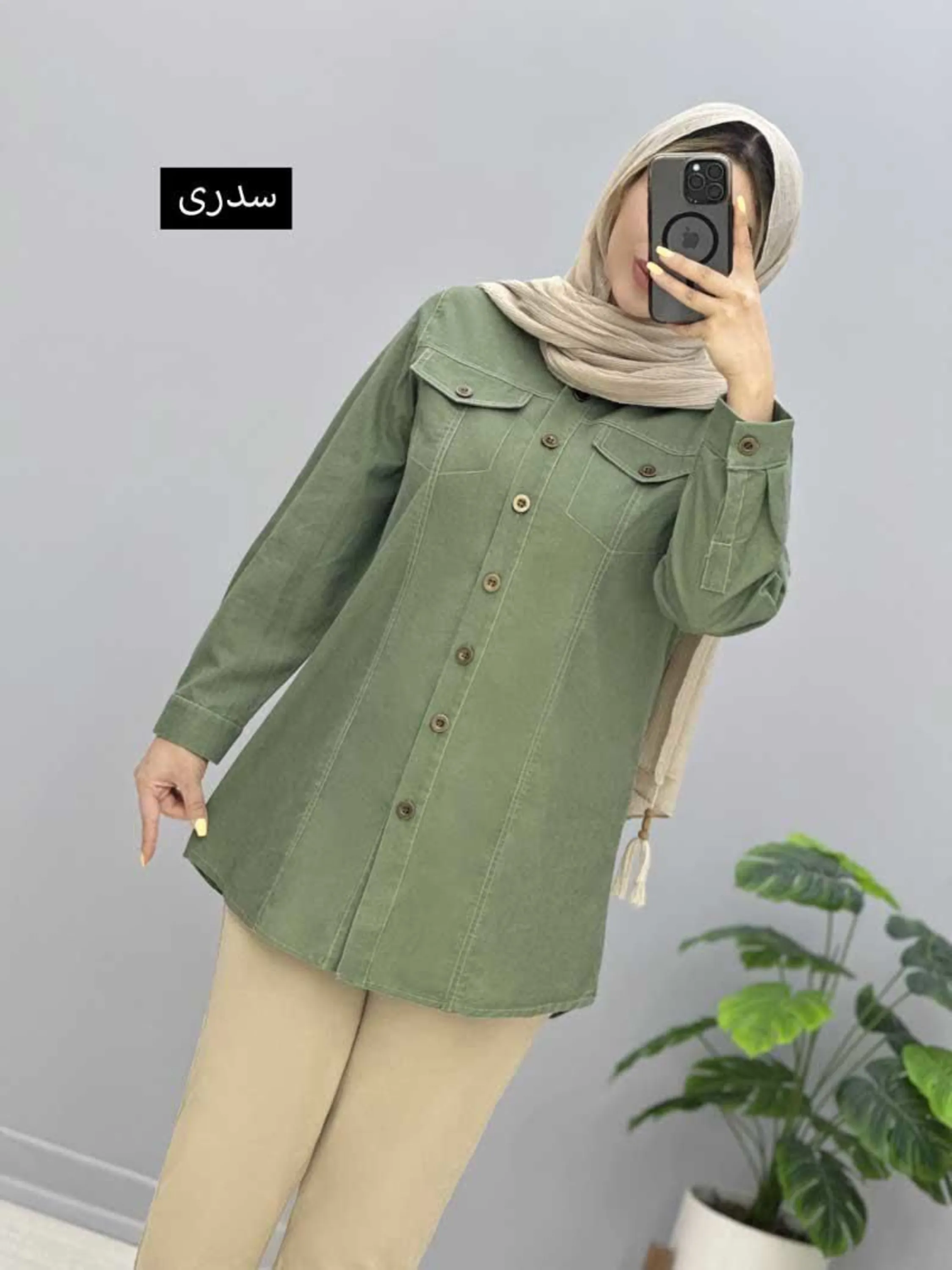 مانتو کتان مینا