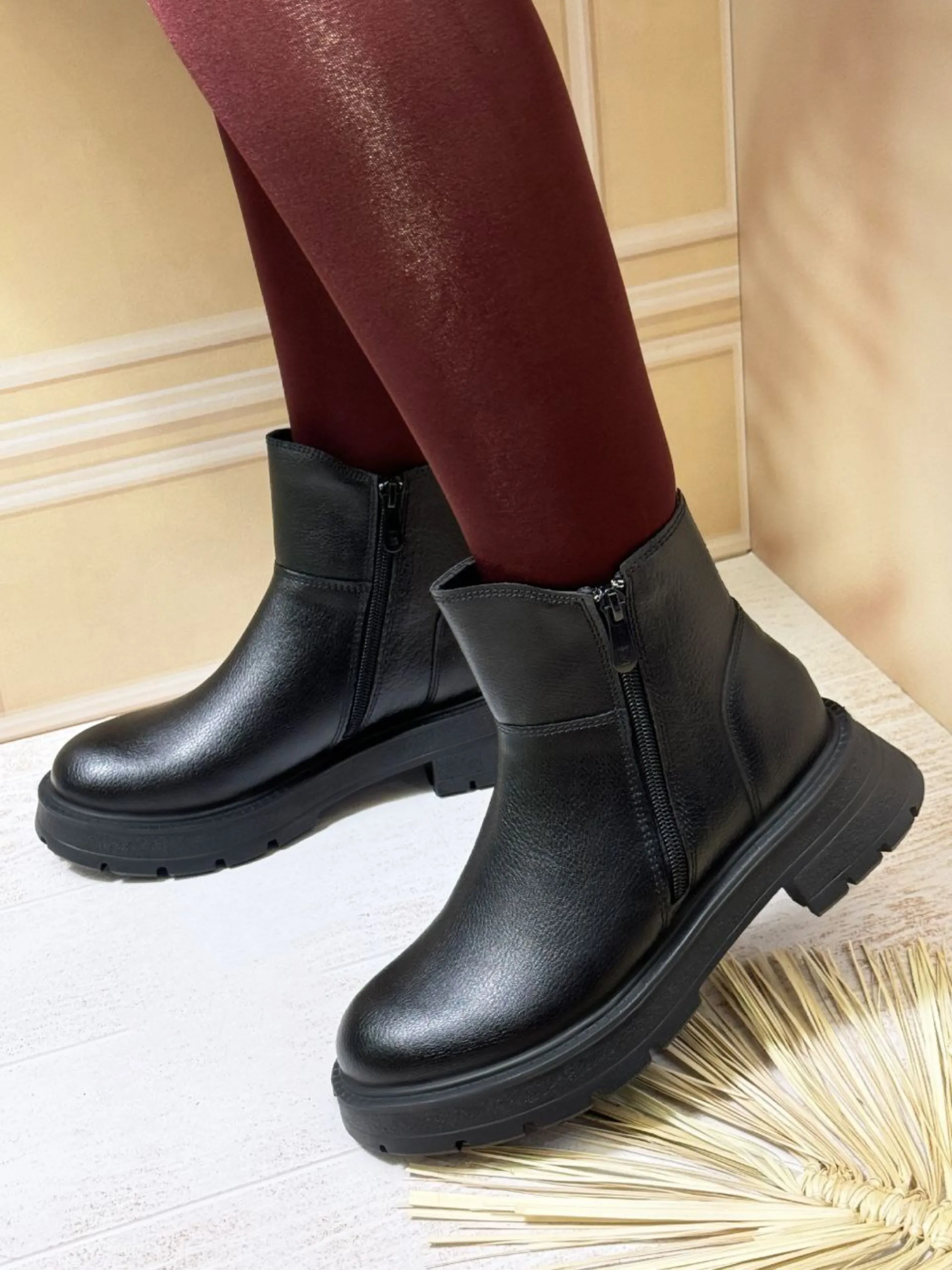 نیم بوت دو زیپ