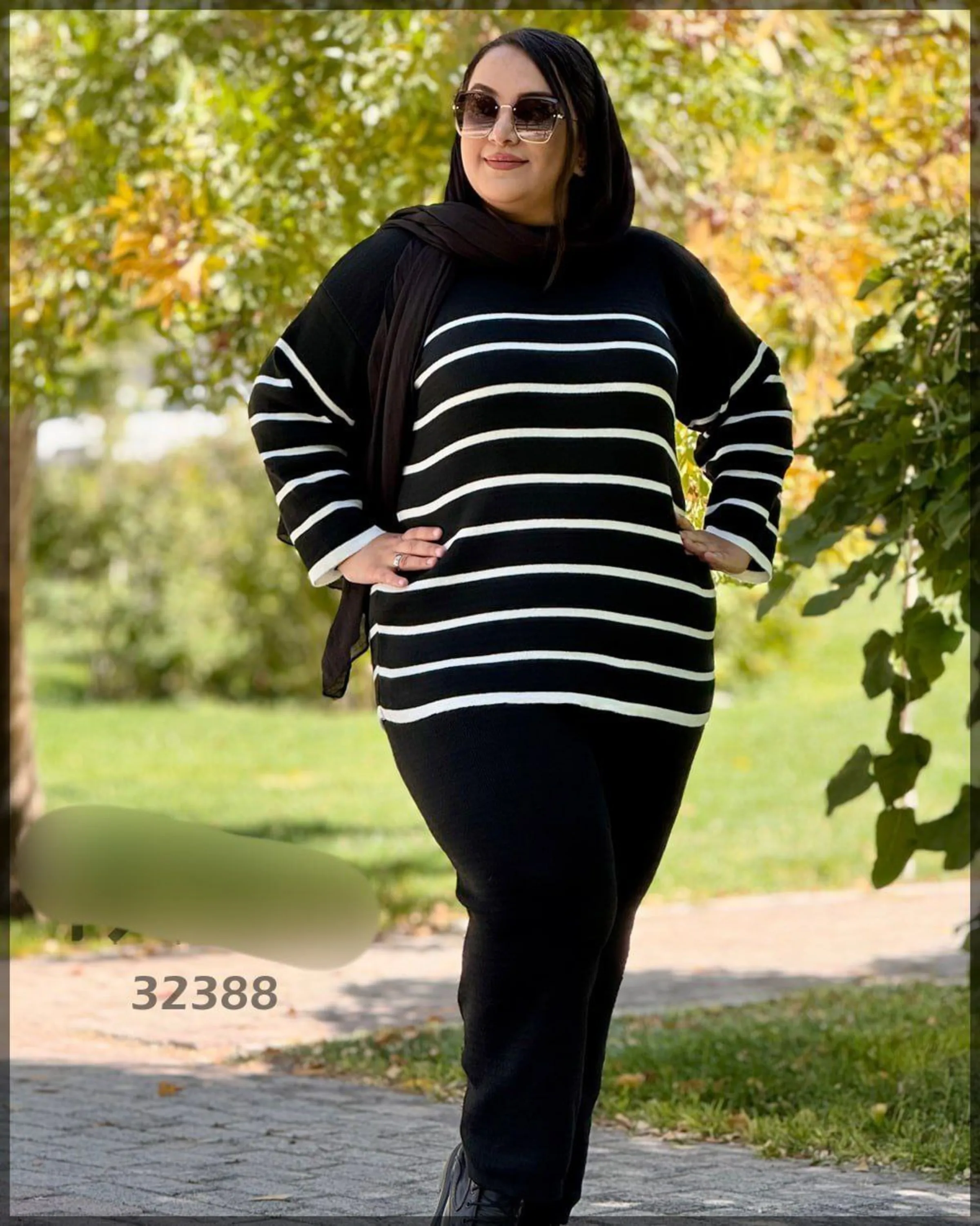 ست بلوز و شلوار بافت