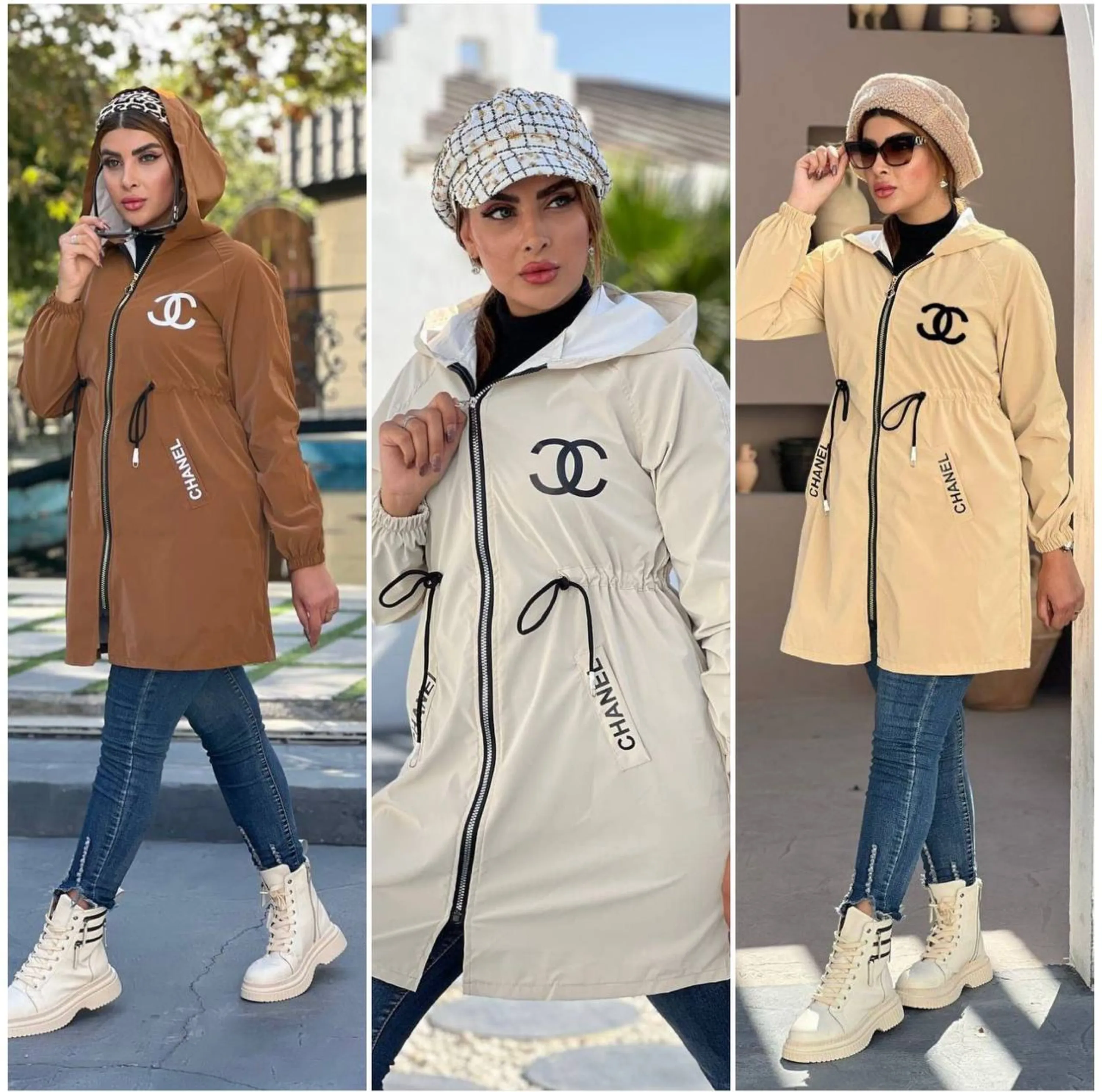 کاپشن پاییزه شنل