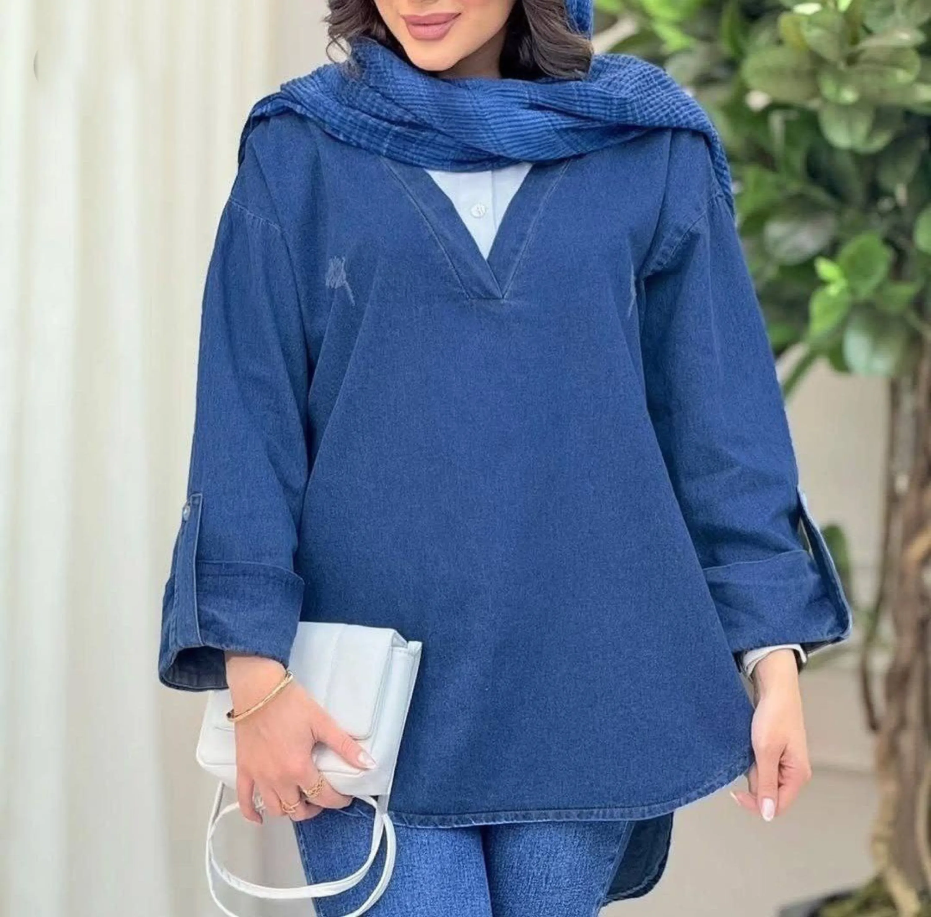 تونیک لی یقه دار